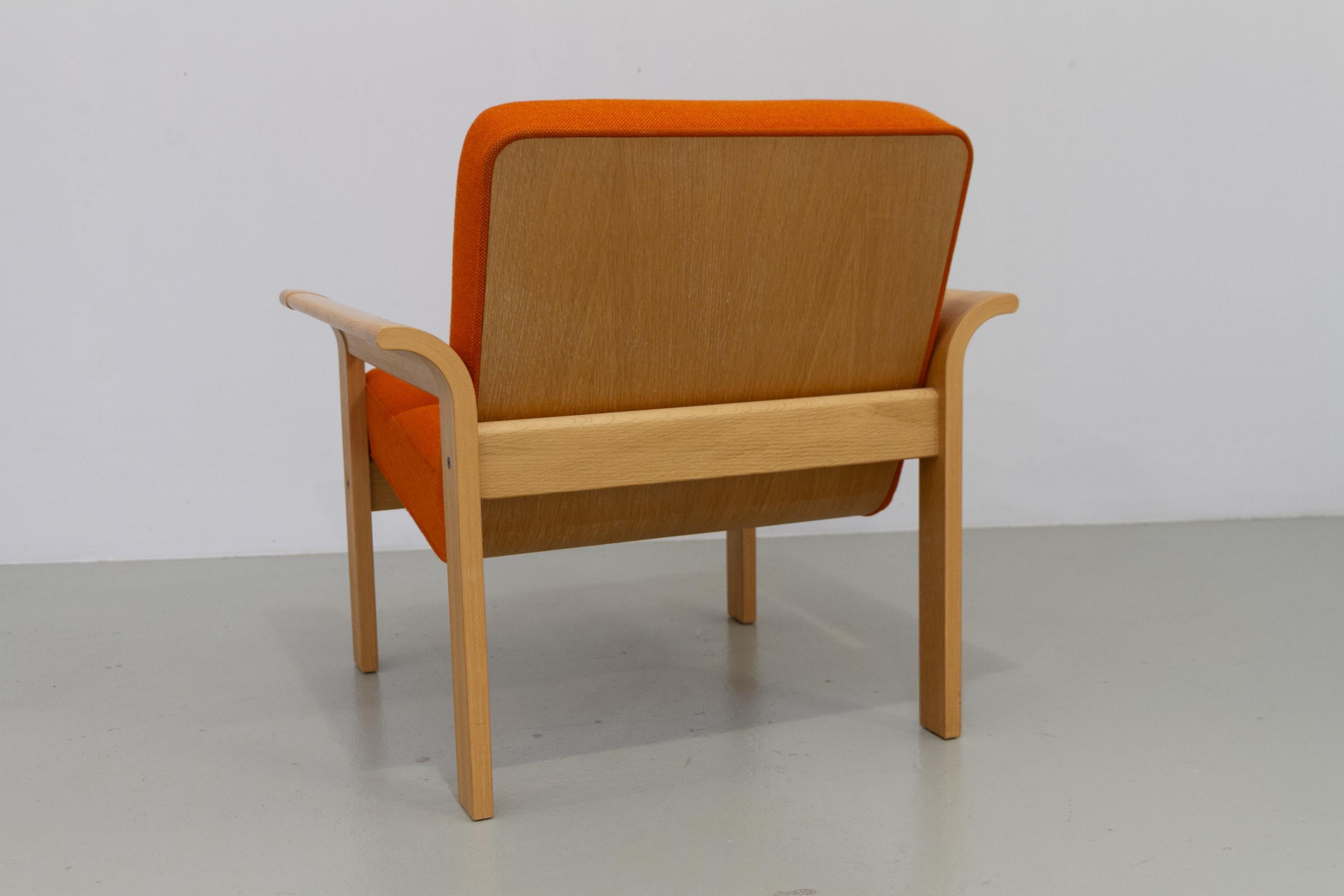 Chaise longue danoise en Oak Oak Botium par Magnus Olesen, 1970. en vente 3