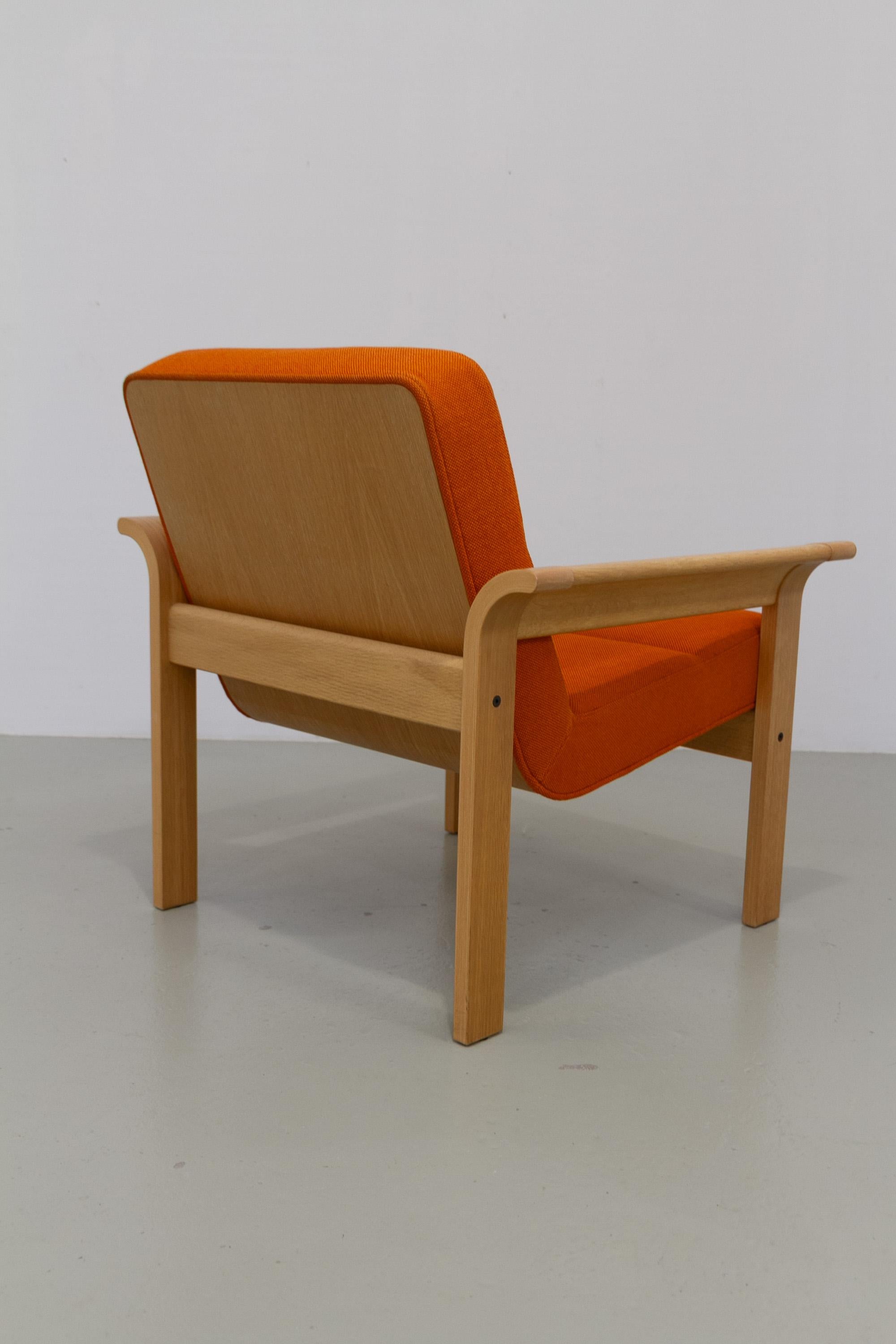 Chaise longue danoise en Oak Oak Botium par Magnus Olesen, 1970. en vente 4