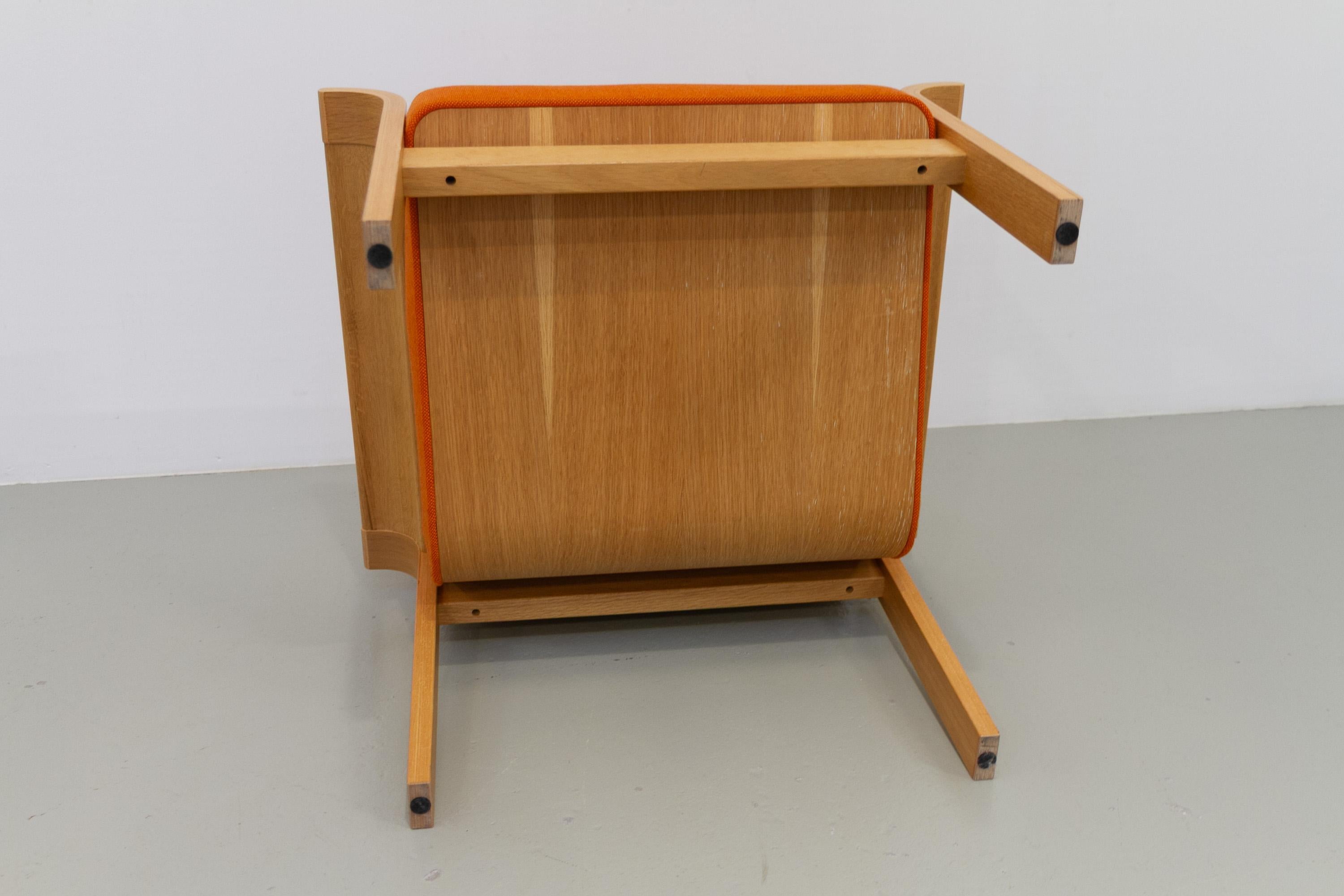 Chaise longue danoise en Oak Oak Botium par Magnus Olesen, 1970. en vente 6