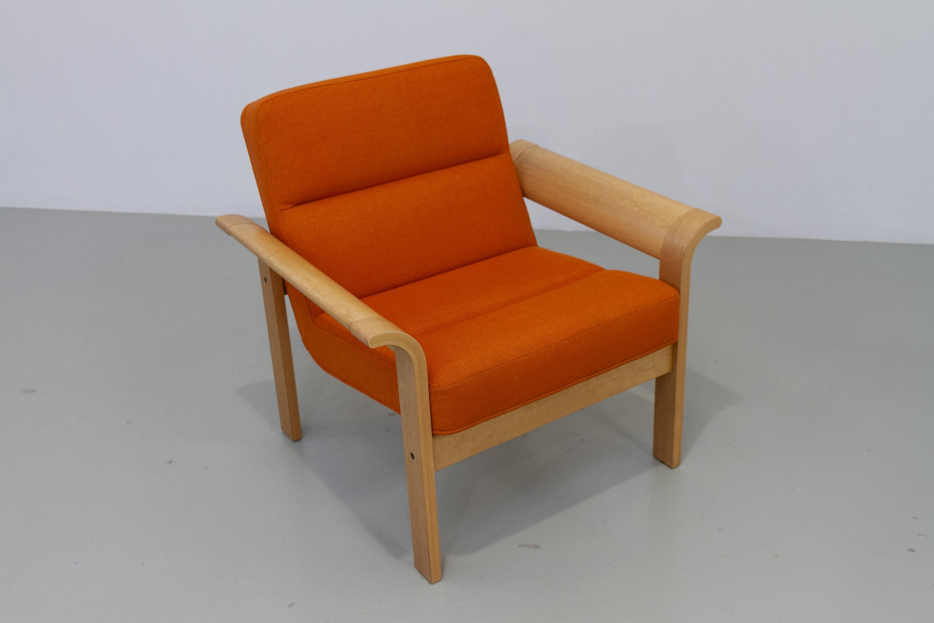 Scandinave moderne Chaise longue danoise en Oak Oak Botium par Magnus Olesen, 1970. en vente