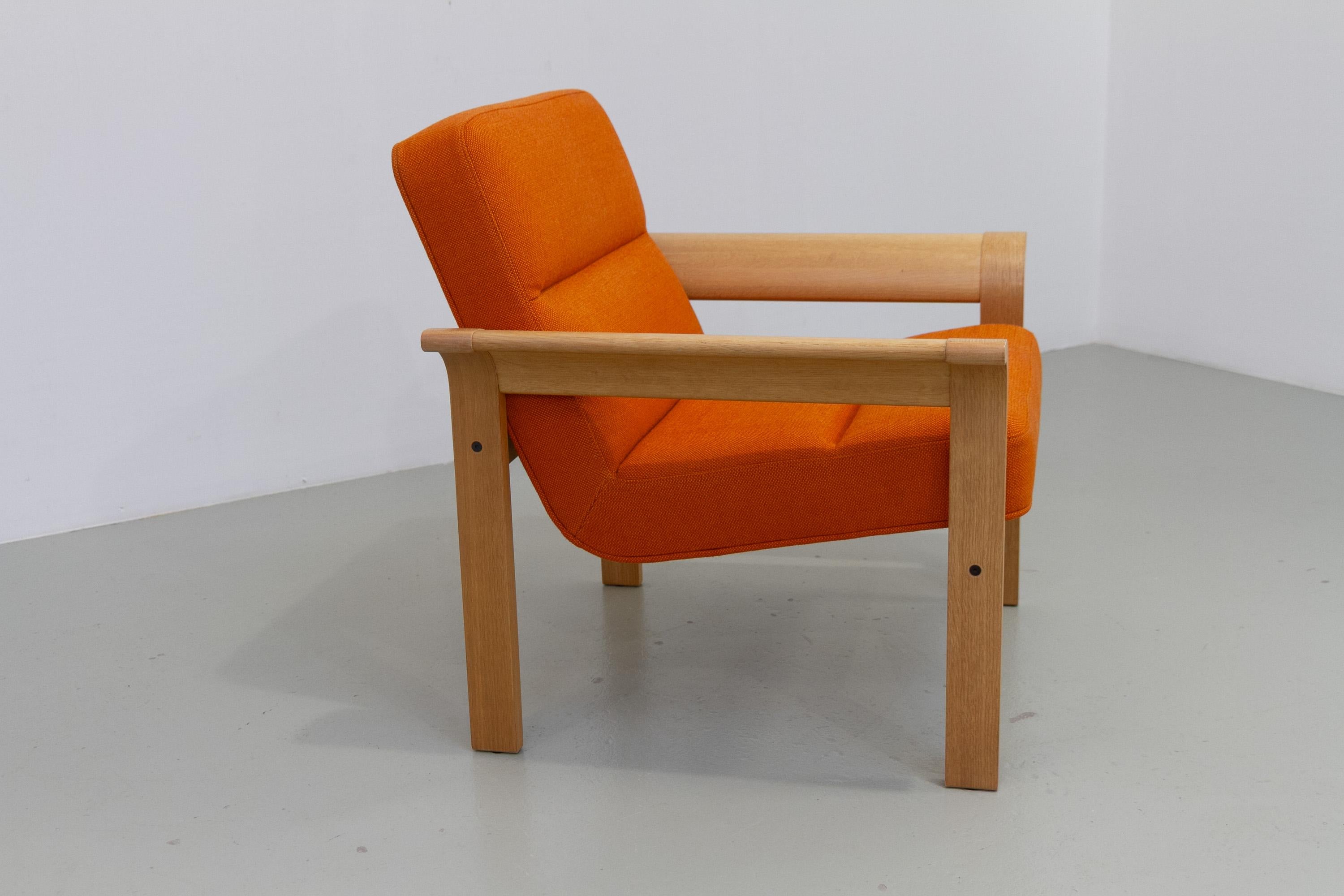 Danois Chaise longue danoise en Oak Oak Botium par Magnus Olesen, 1970. en vente