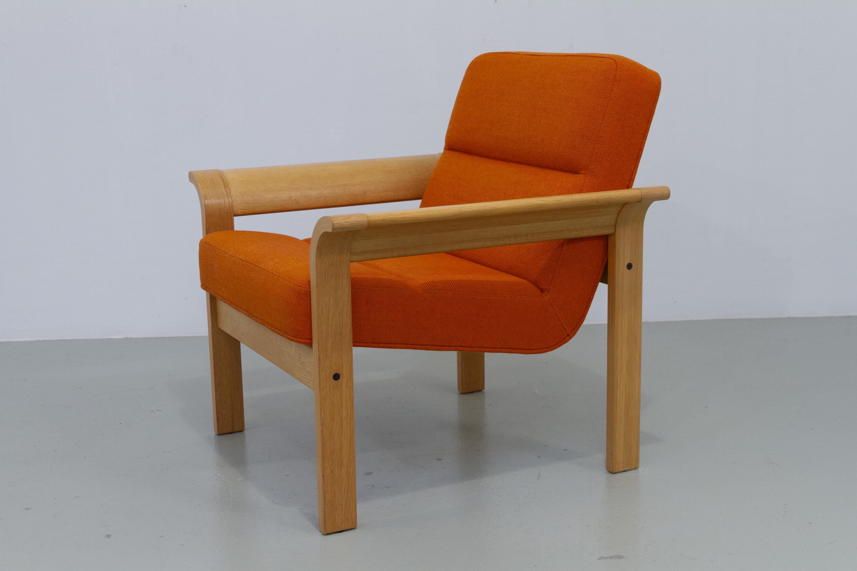 Chêne Chaise longue danoise en Oak Oak Botium par Magnus Olesen, 1970. en vente