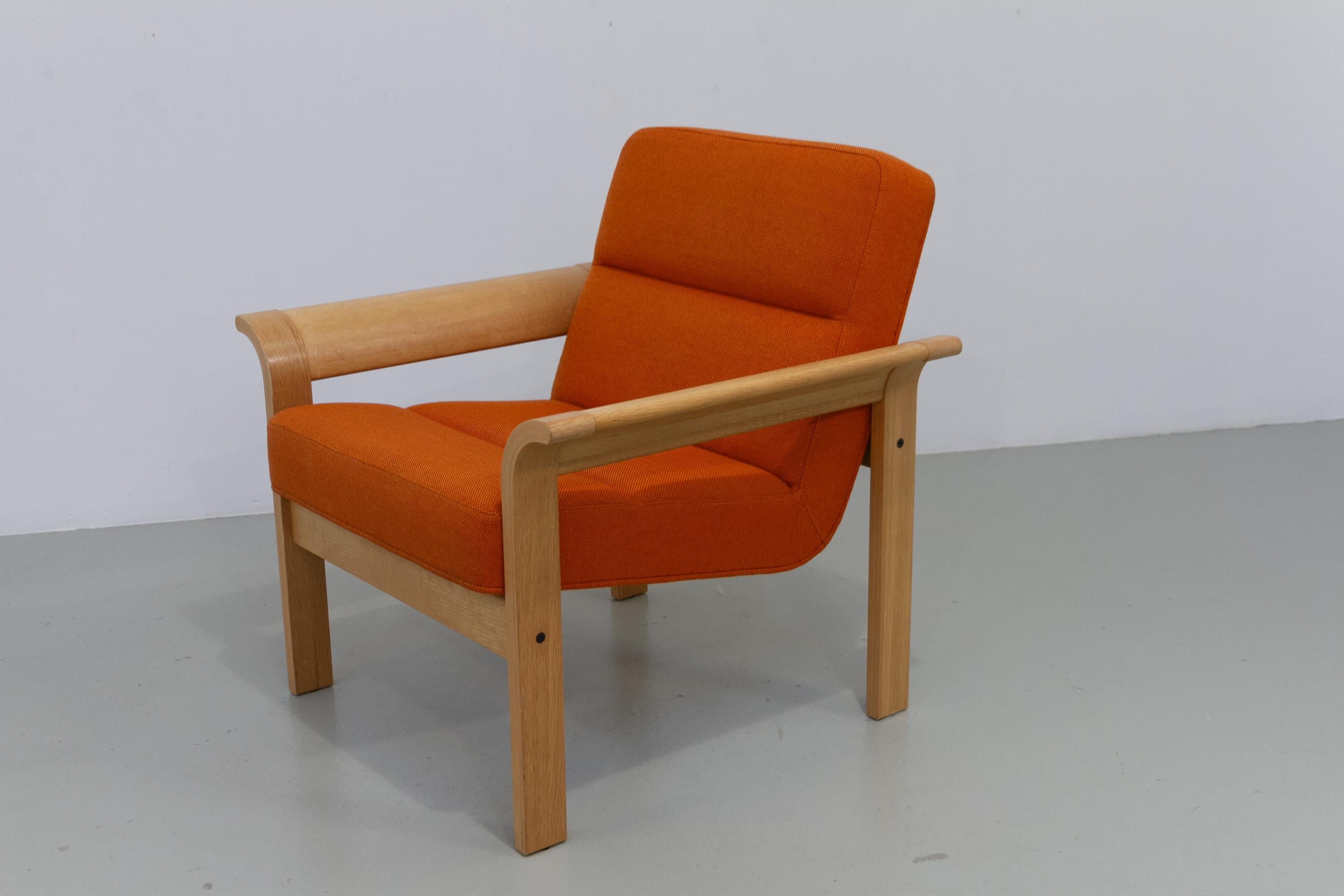 Chaise longue danoise en Oak Oak Botium par Magnus Olesen, 1970. en vente 1