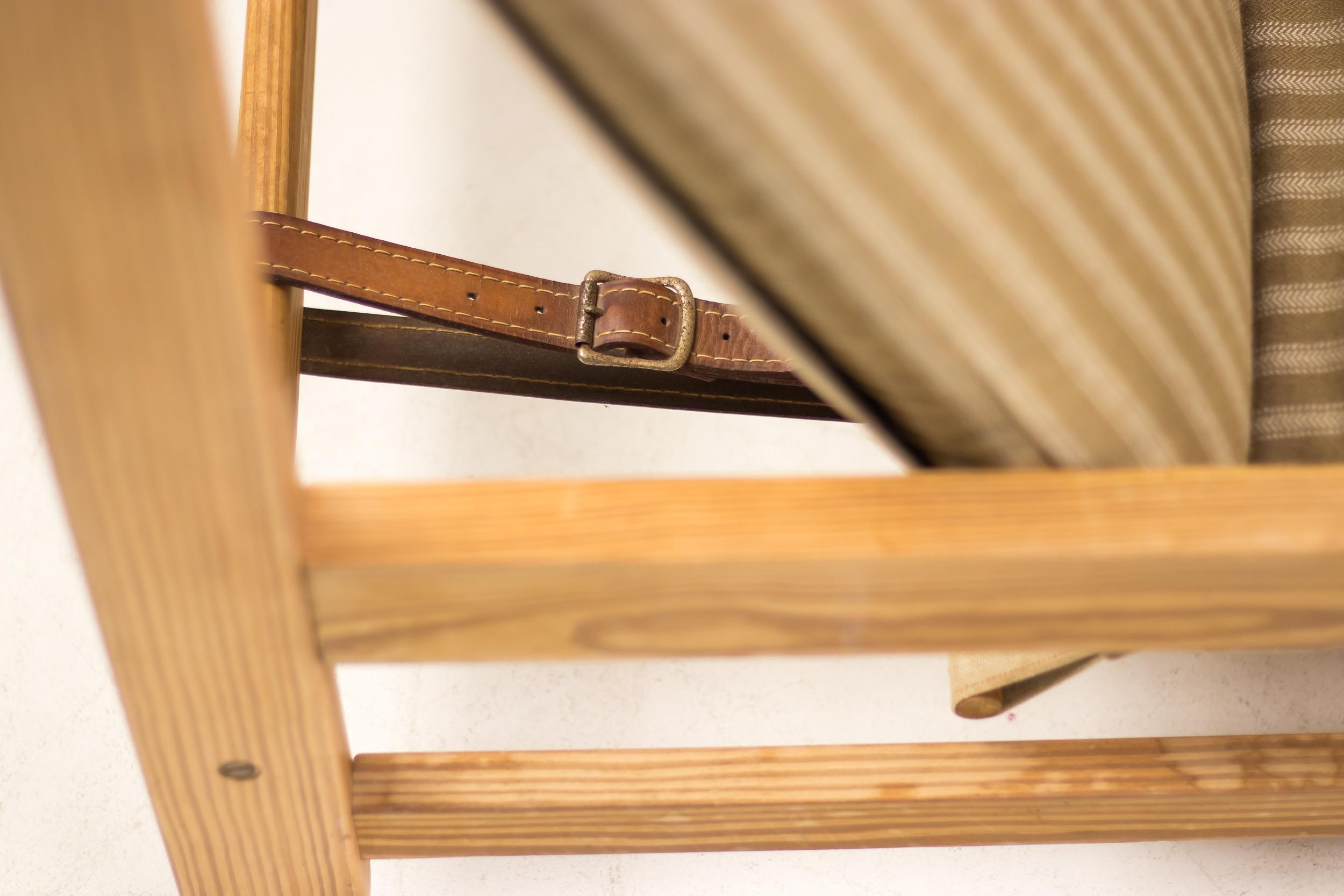 Danish Oregon Pine Sling Chair For Sale 2
