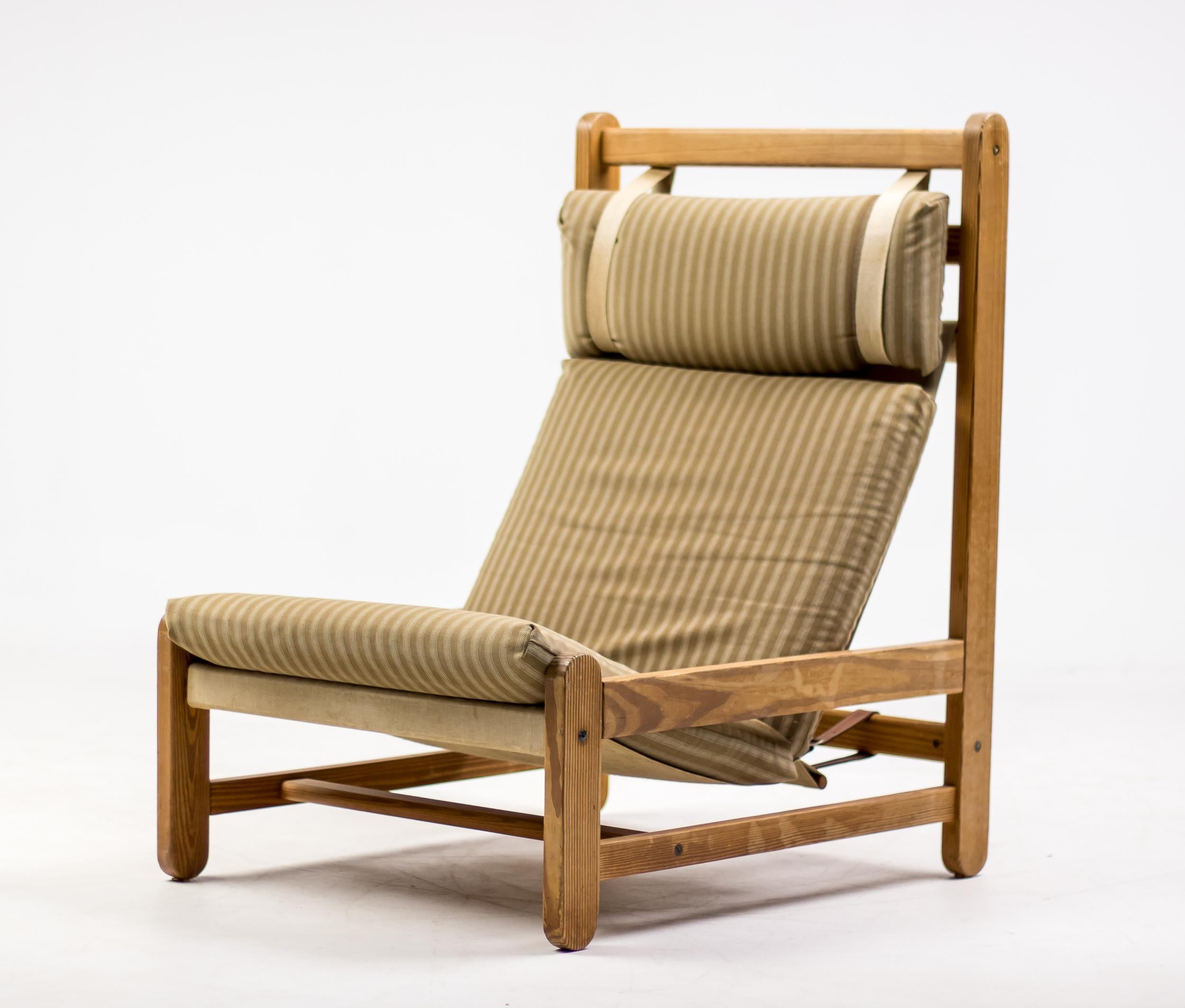 Danish Oregon Pine Sling Chair For Sale 3