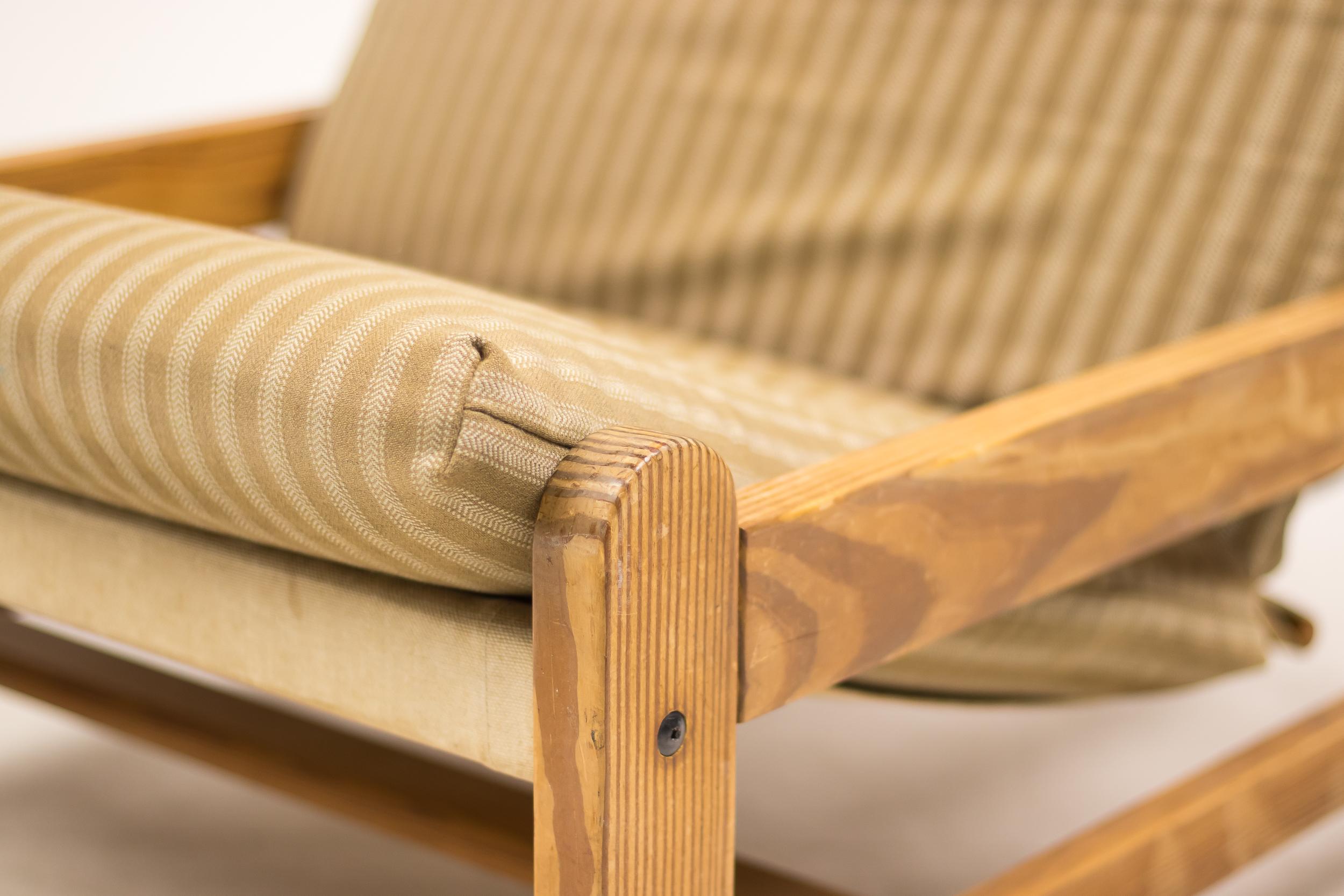 Danish Oregon Pine Sling Chair For Sale 3