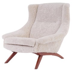 Danish Organic Lounge Chair in Sheepskin, 1960s