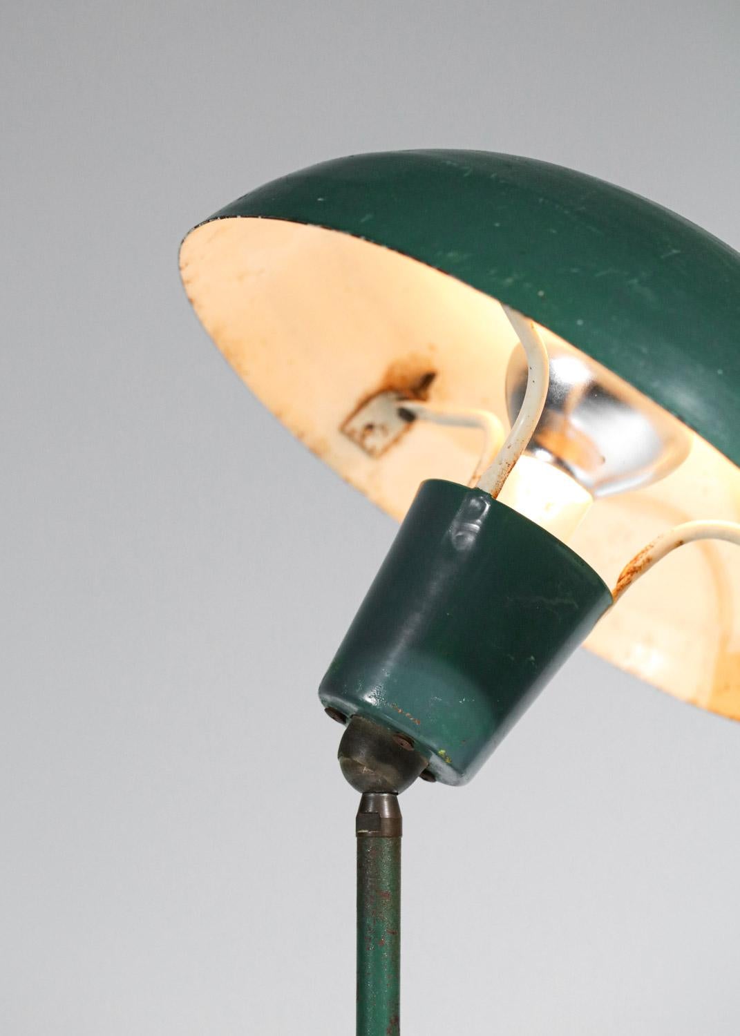 Danish Outdoor Table Lamp in Lacquered Metal 50s Style Poul Hennigsen In Fair Condition For Sale In Lyon, FR