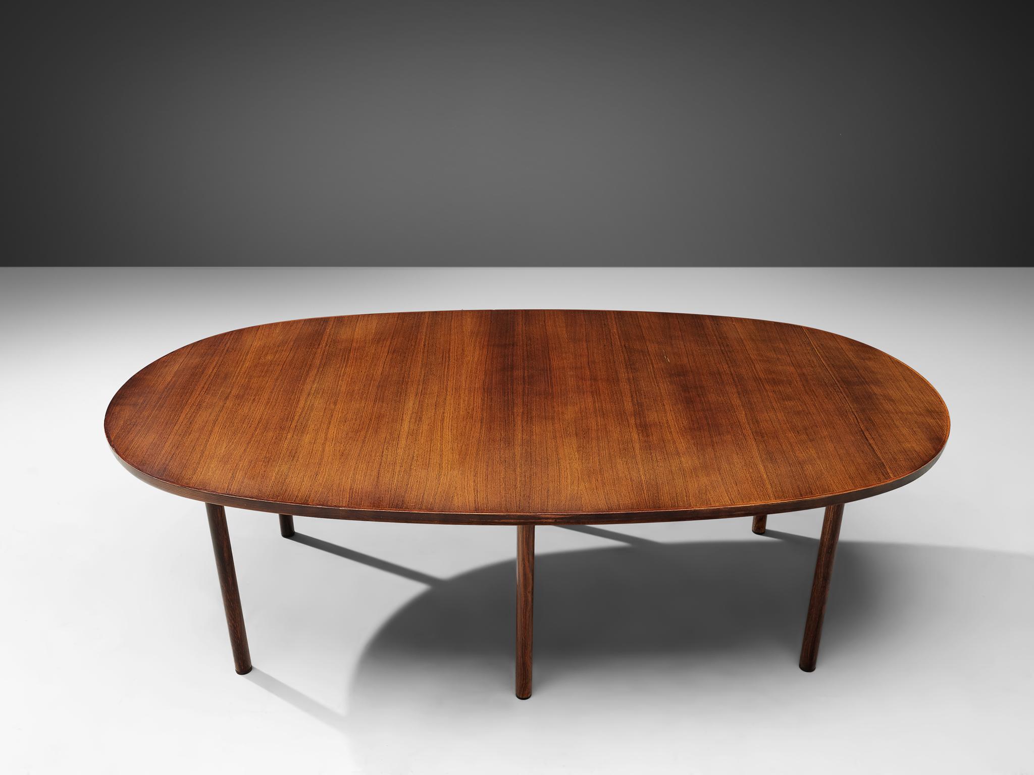 Rosewood Danish Oval Dining Table