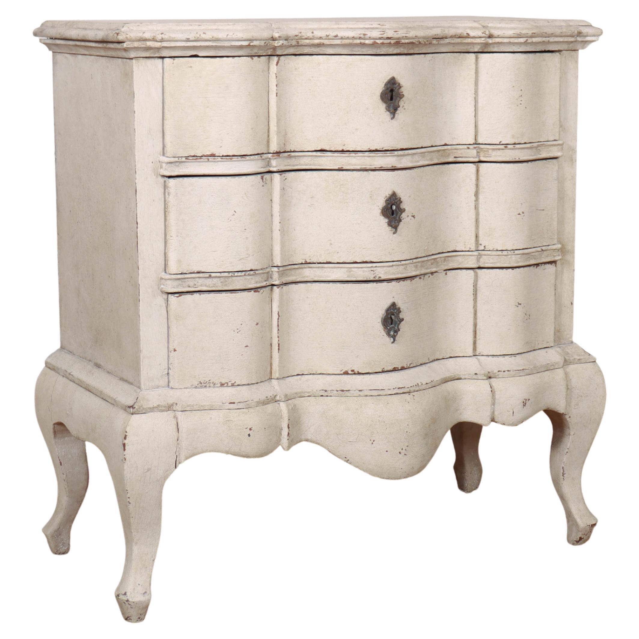 Danish Painted Bedside Commode For Sale