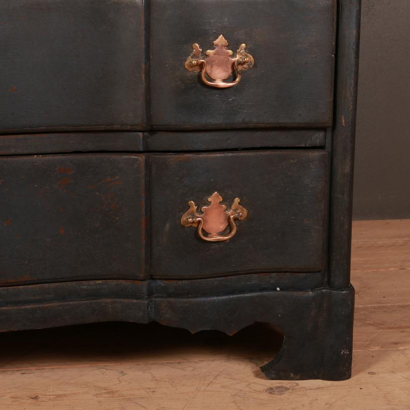 18th Century and Earlier Danish Painted Oak Commode