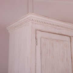 Danish Painted Pine Linen Cupboard