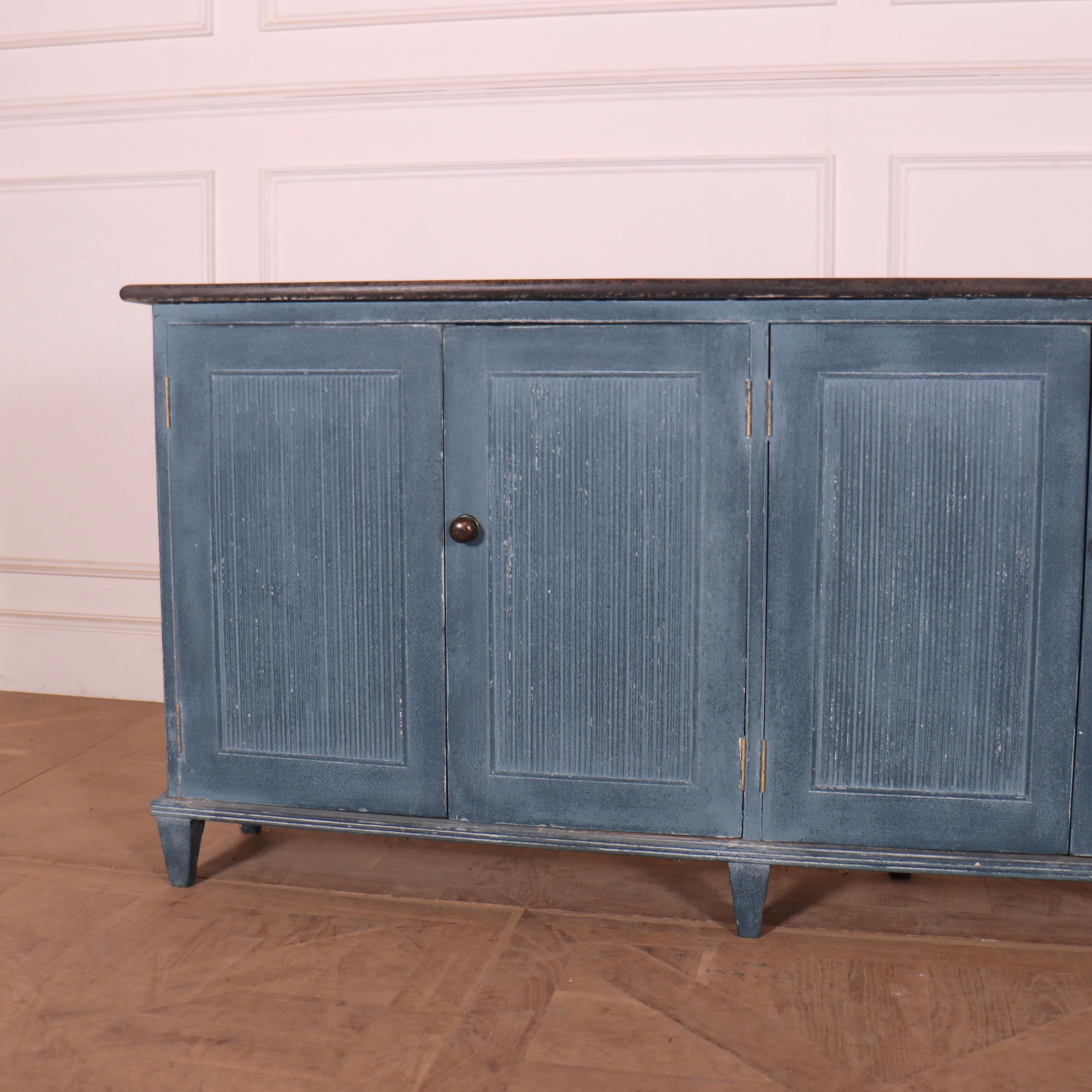 Danish Painted Pine Sideboard In Good Condition In Leamington Spa, Warwickshire