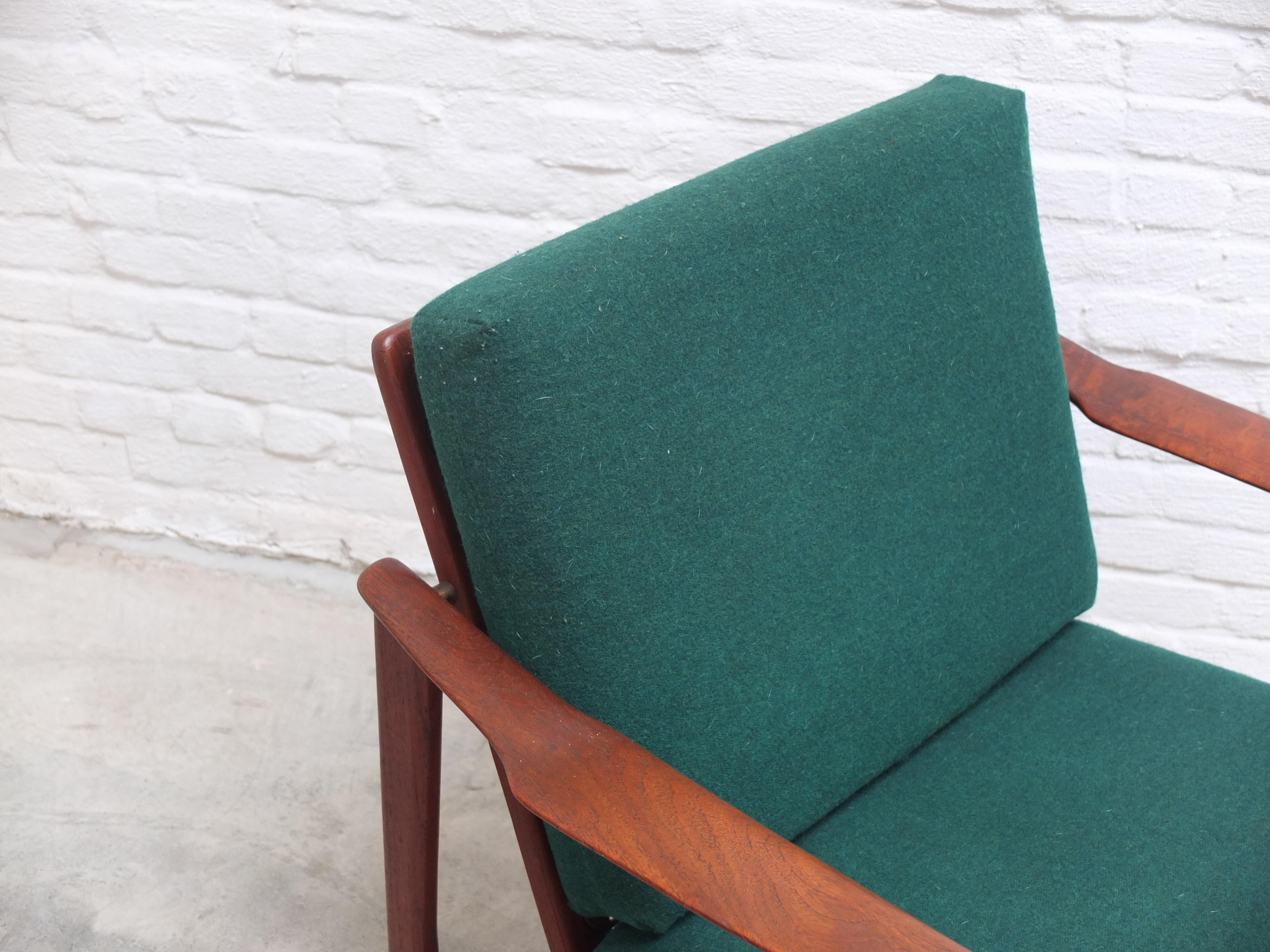 Danish Pair of Easy Chairs by Ib-Kofod Larsen for Selig, 1960s 4