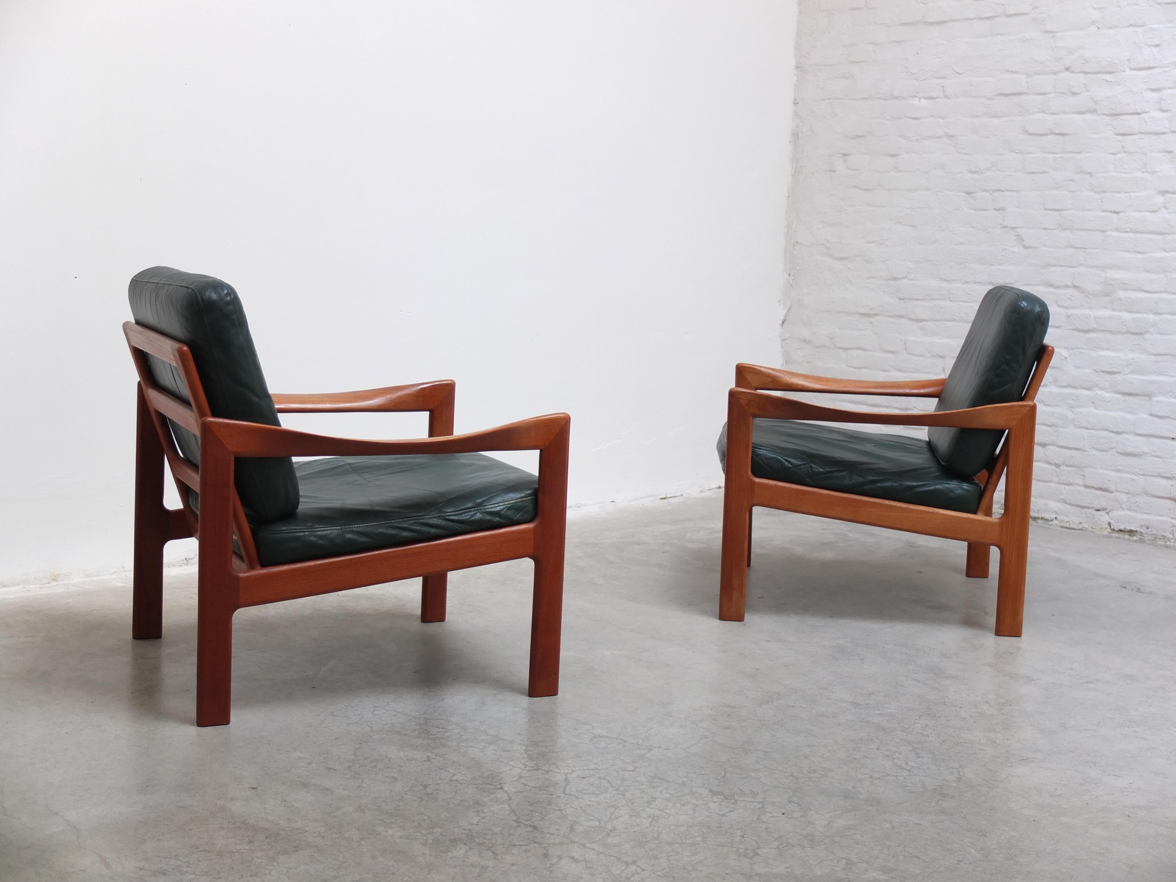 Paire de fauteuils danois par Illum Wikkelsø pour Niels Eilersen, 1960s en vente 4