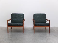 Danish Pair of Easy Chairs by Illum Wikkelsø for Niels Eilersen, 1960s