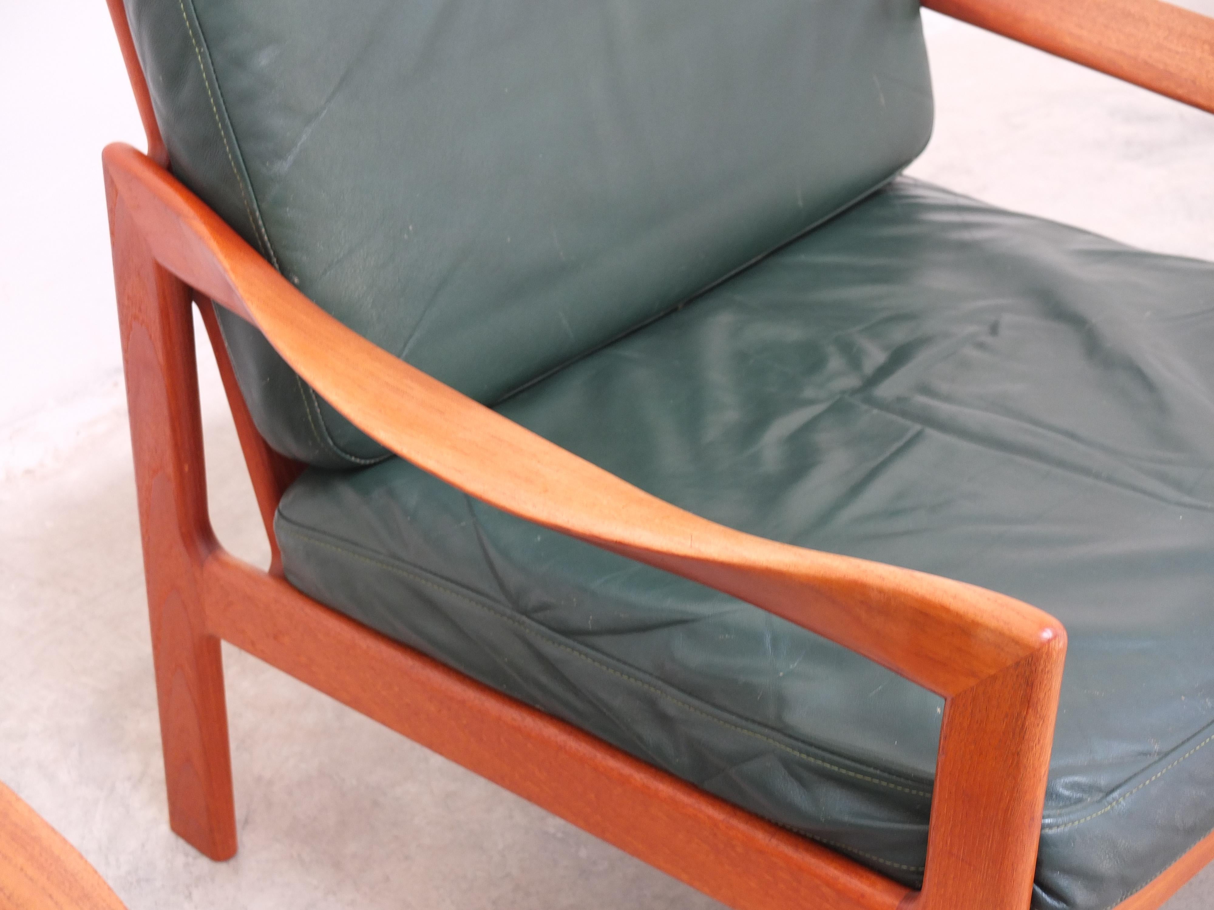 20ième siècle Paire de fauteuils danois par Illum Wikkelsø pour Niels Eilersen, 1960s en vente