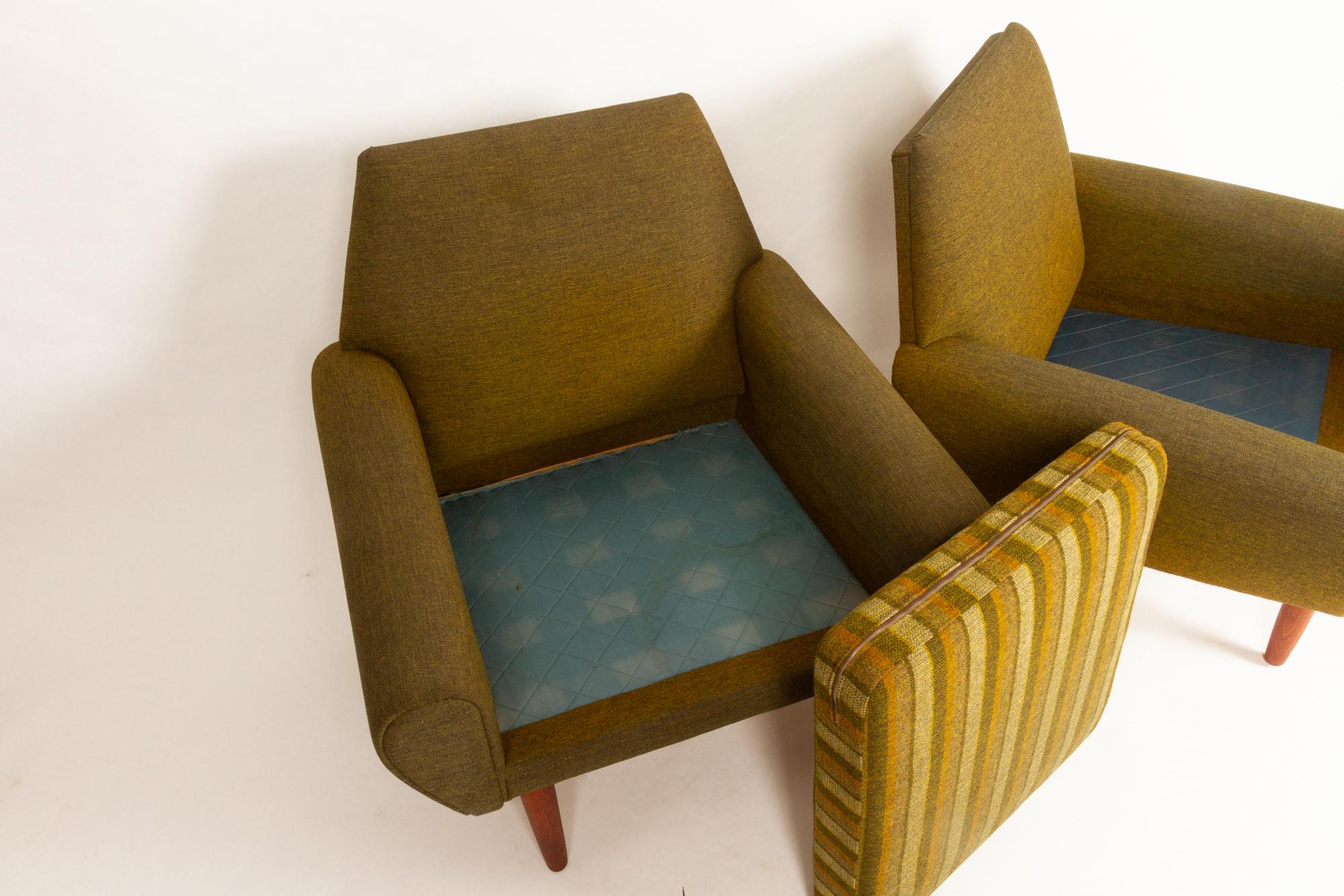 Danish Pair of Lounge Chairs by Kurt Østervig, 1960s 11