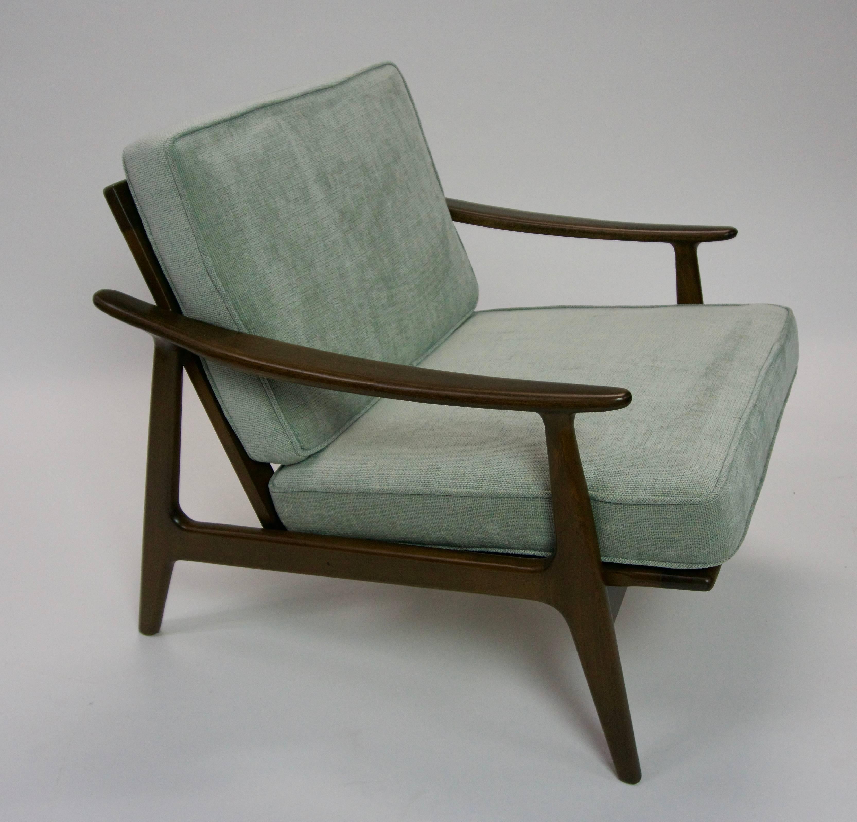 Scandinavian Modern Danish Pair of Lounge Chairs