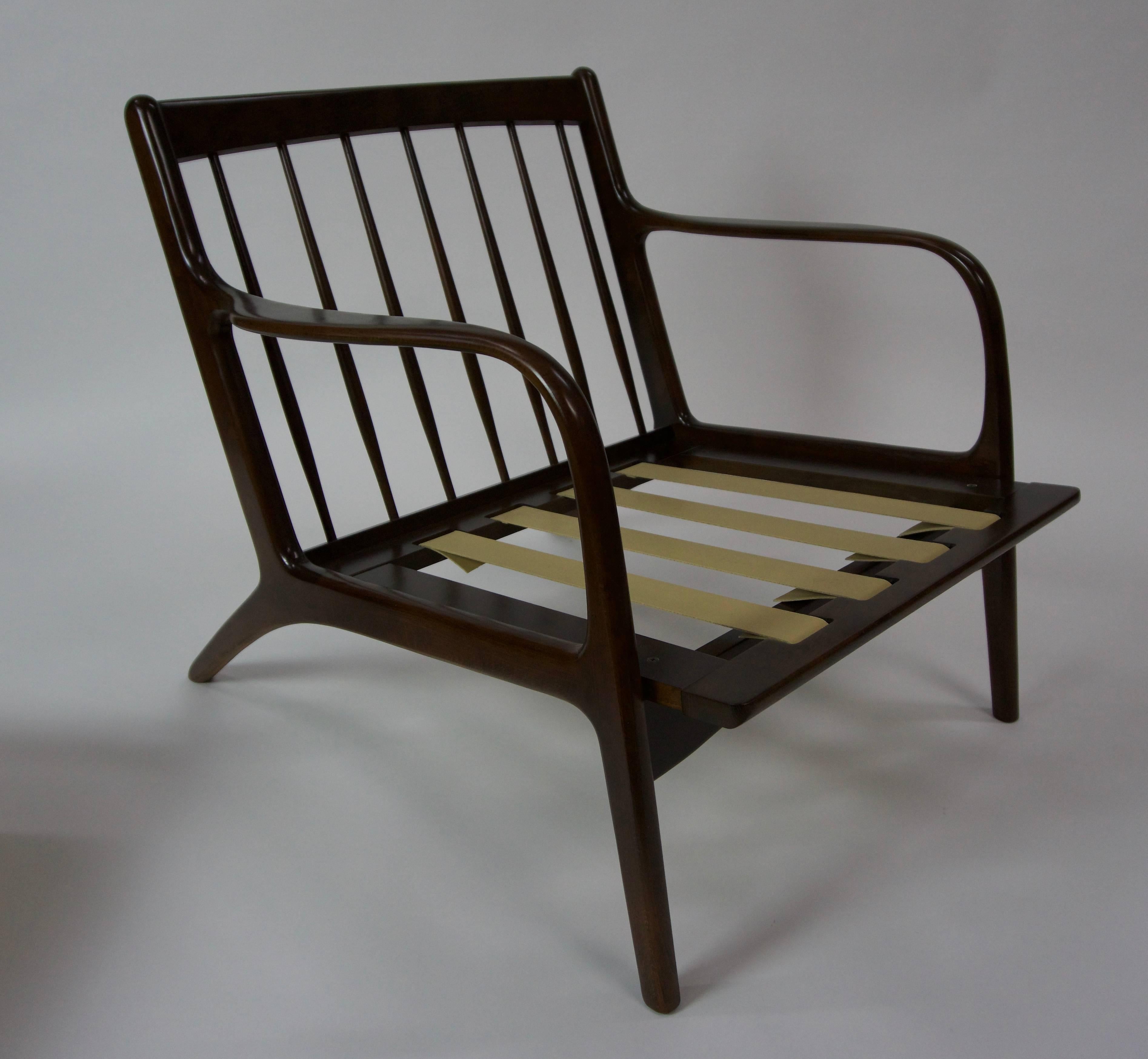 Scandinavian Modern Danish Pair of Lounge Chairs For Sale