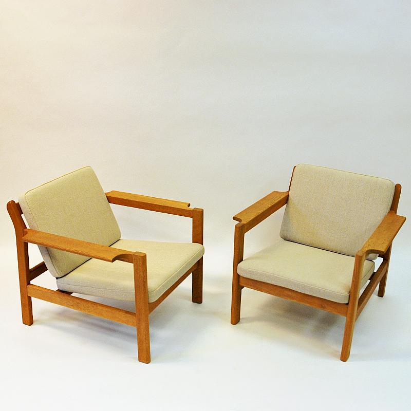 Scandinavian Modern Danish Pair of Teak Armchairs Model 227 by Børge Mogensen, 1960s