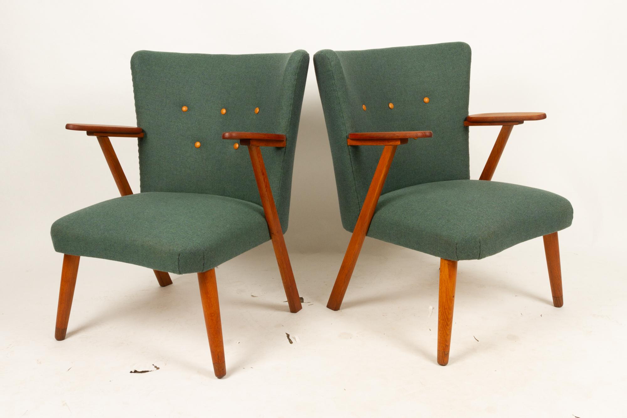Danish Pair of Vintage Lounge Chairs, 1960s 8