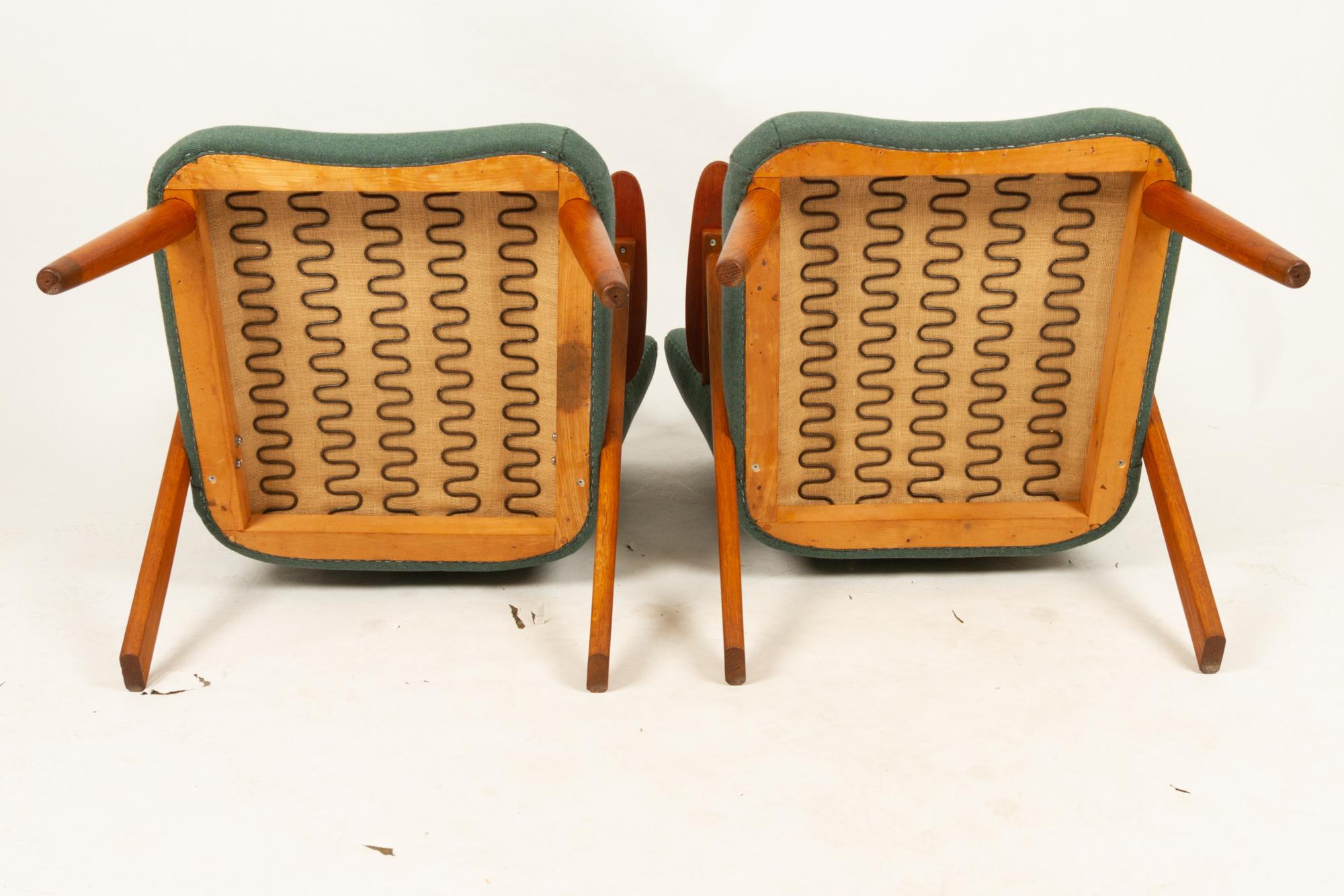 Danish Pair of Vintage Lounge Chairs, 1960s 13