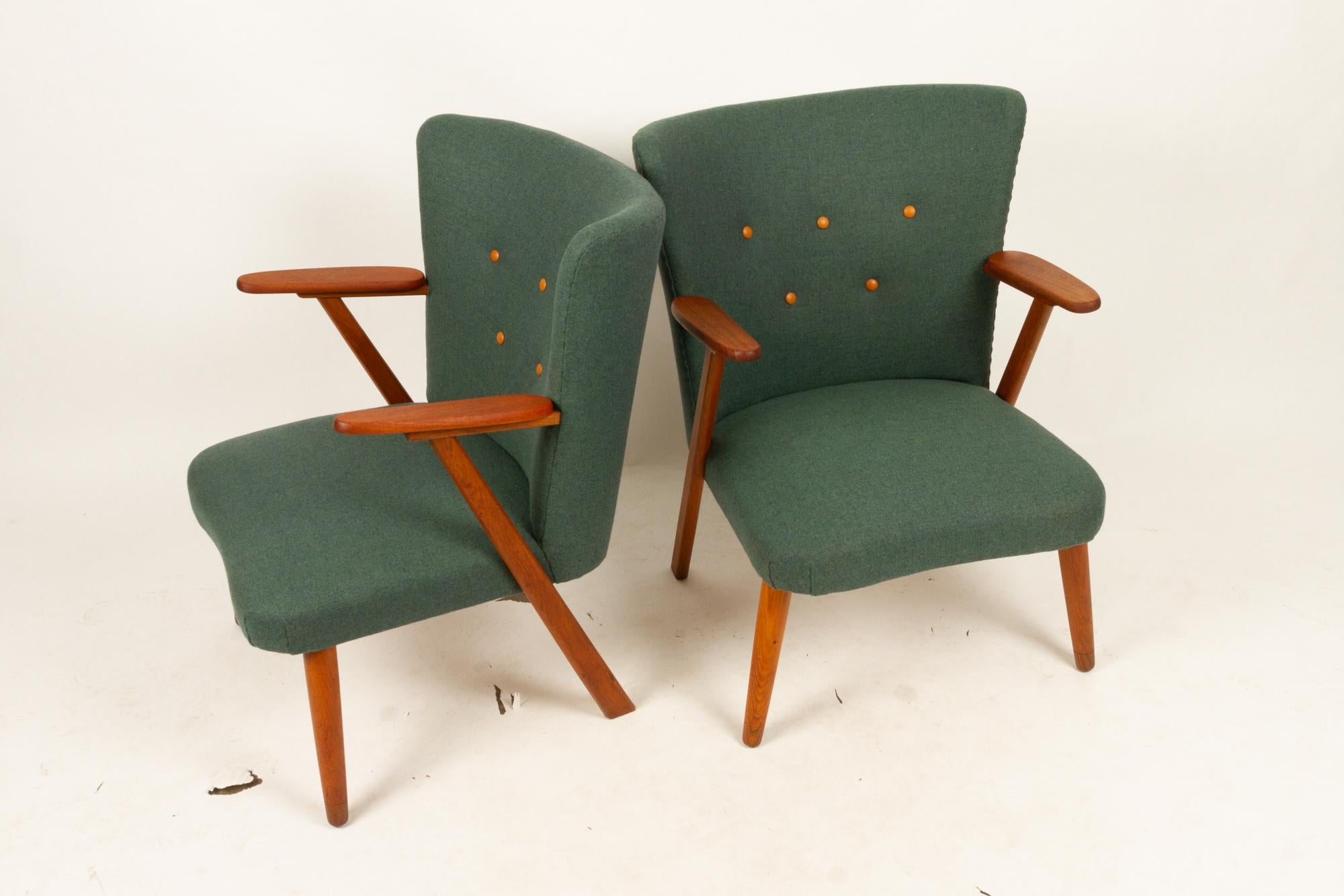Danish Pair of Vintage Lounge Chairs, 1960s In Good Condition In Asaa, DK