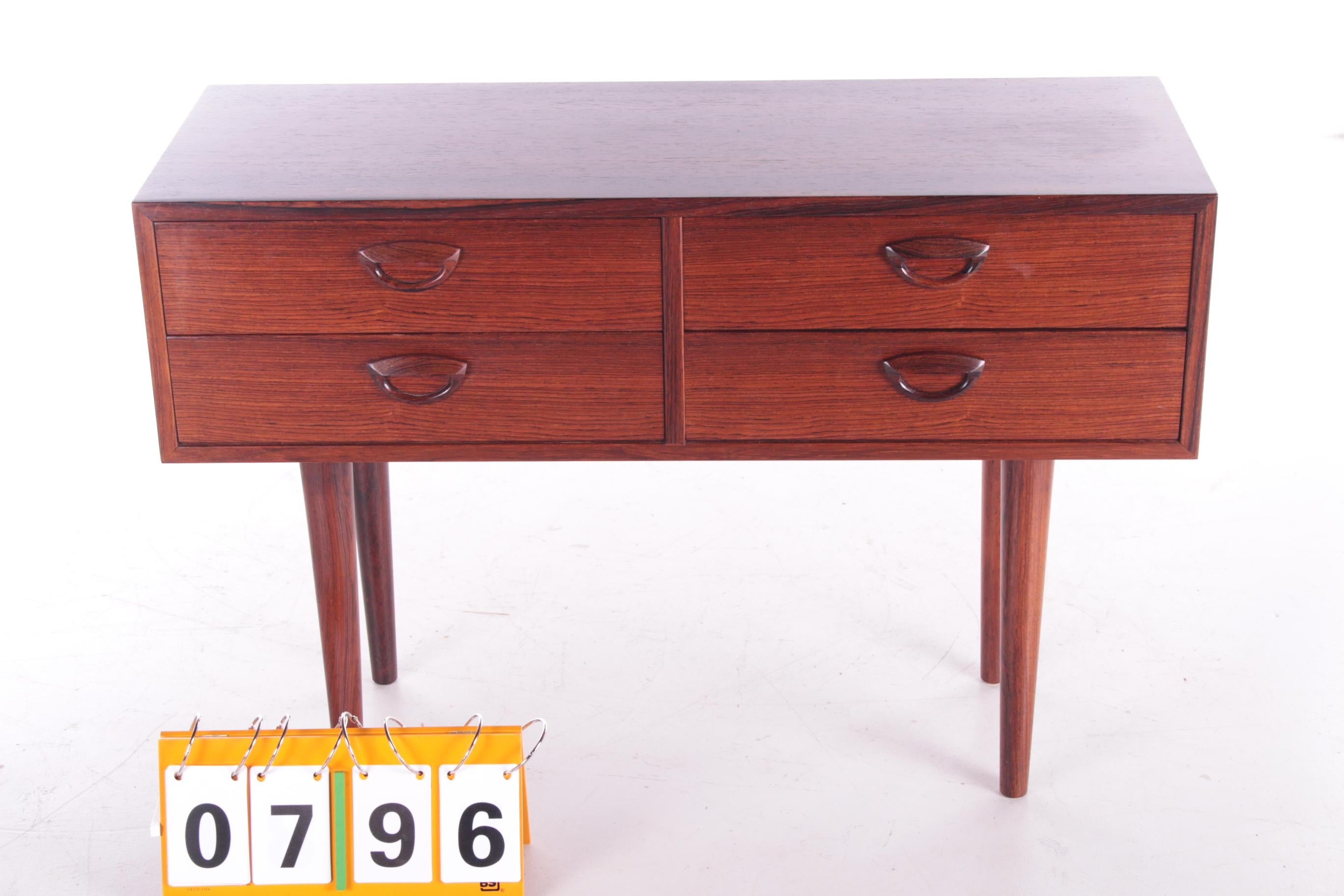 Danish Darkwood Sideboard by Kai Kristiansen for FM Møbler, 1960s    In Fair Condition In Oostrum-Venray, NL