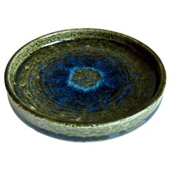 Dänische Palshus-Ablageschale in Oliv und Blau, 1960er Jahre