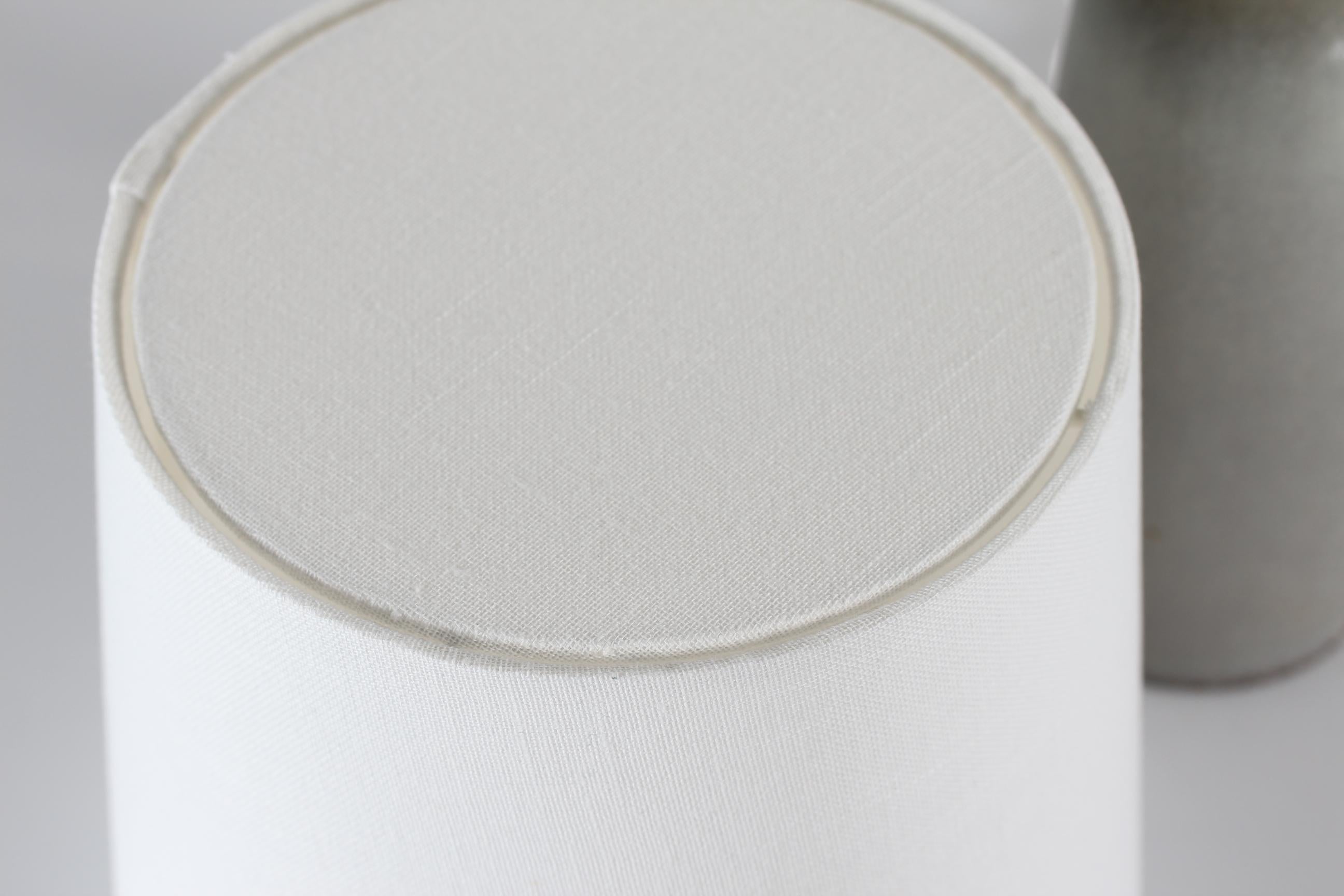 Danese Lampada da tavolo e da letto danese Palshus Small Grey Haresfur Glaze 1960s in vendita