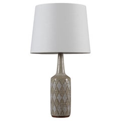 Retro Danish Palshus Table Lamp with Harlequin Checkered Decoration and New Lamp Shade