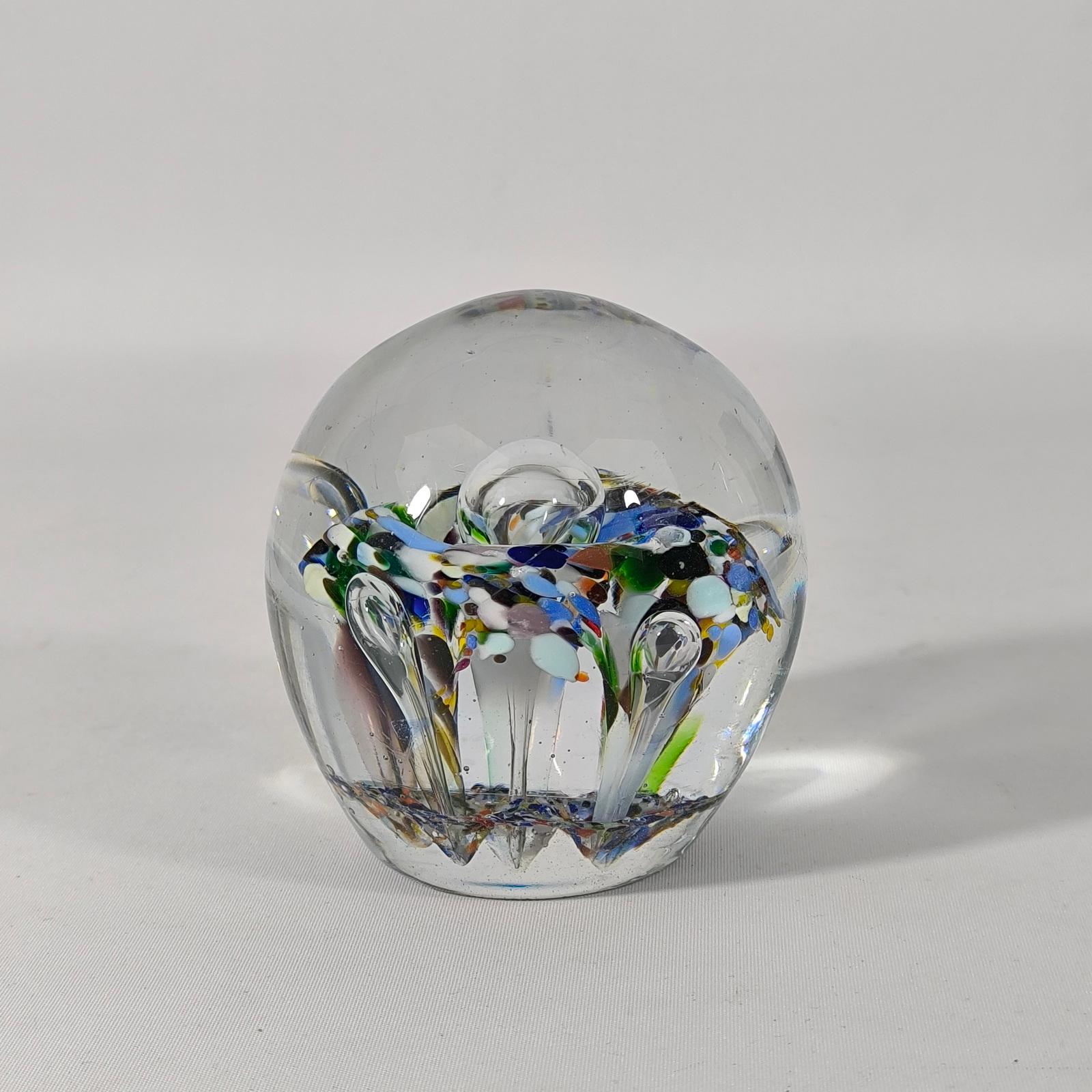 Danish Paperweight Heavy Glass Early 20th Century In Excellent Condition For Sale In Bochum, NRW