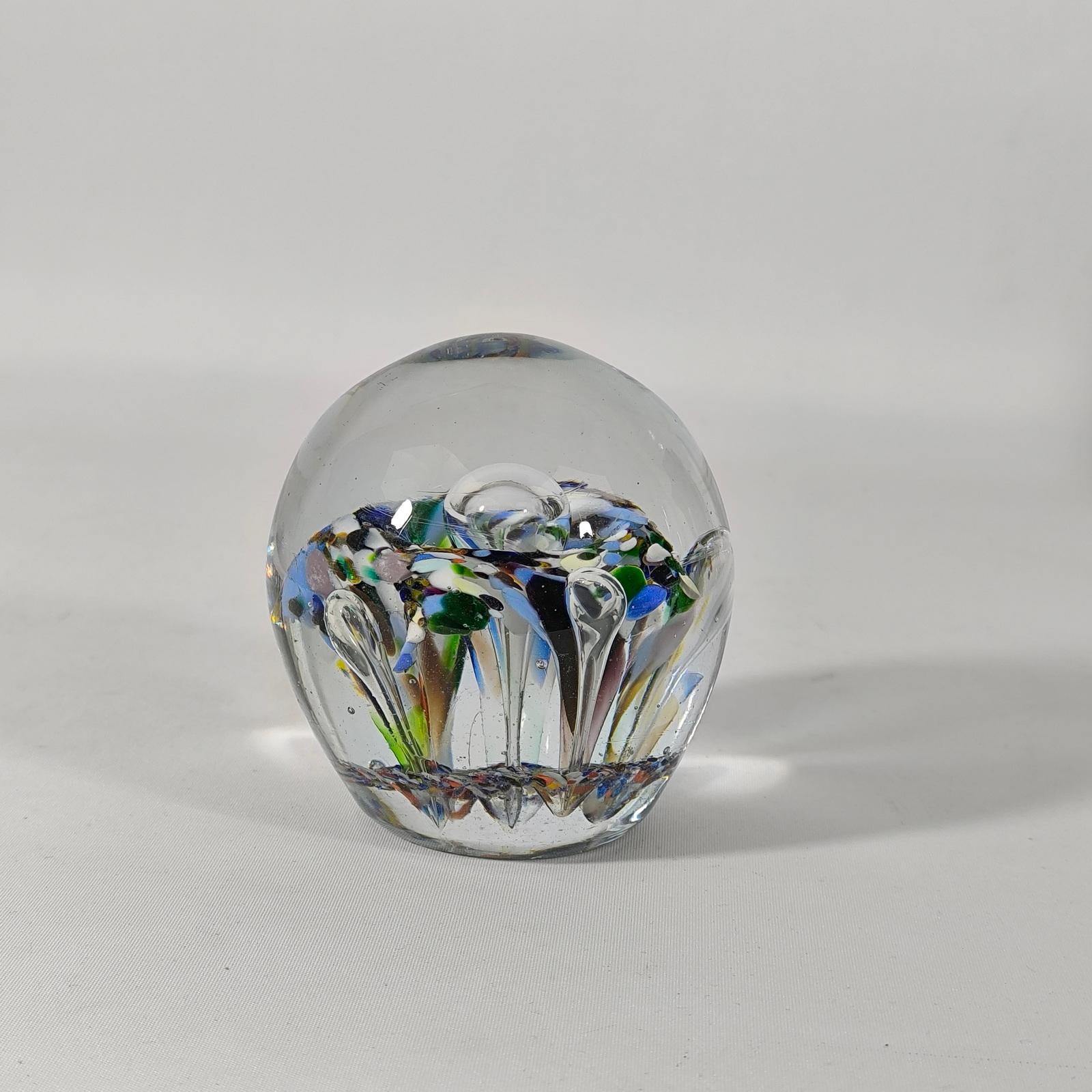 Danish Paperweight Heavy Glass Early 20th Century For Sale 1