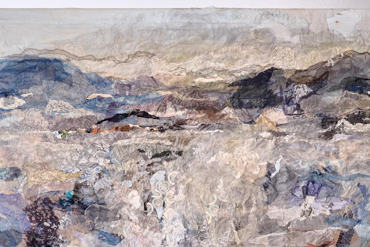 Fin patchwork danois de Nulle Øigaard (1934-) signé 
