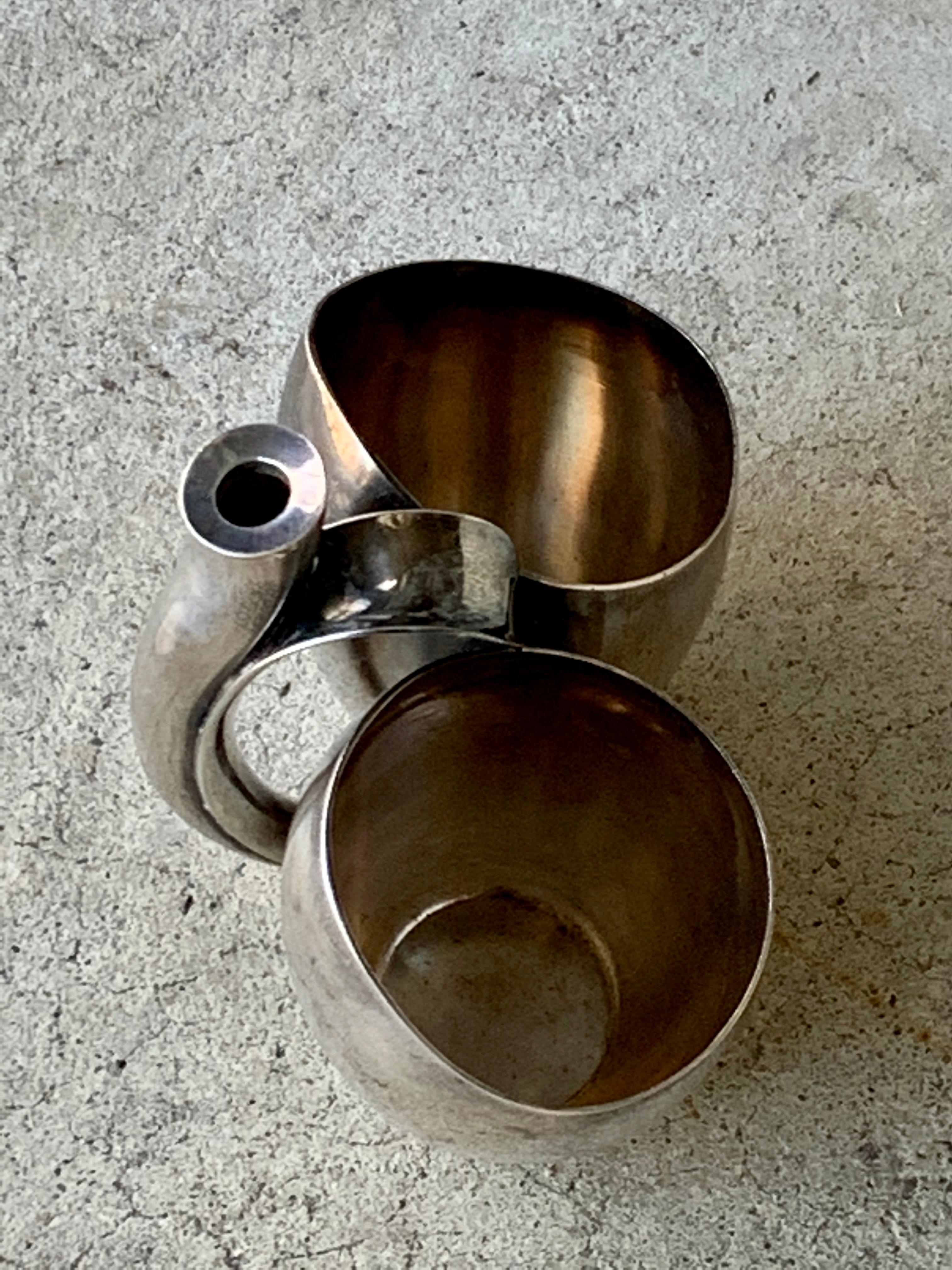 Danish Paul Bang Modernist Sterling Silver Cups '2' 1