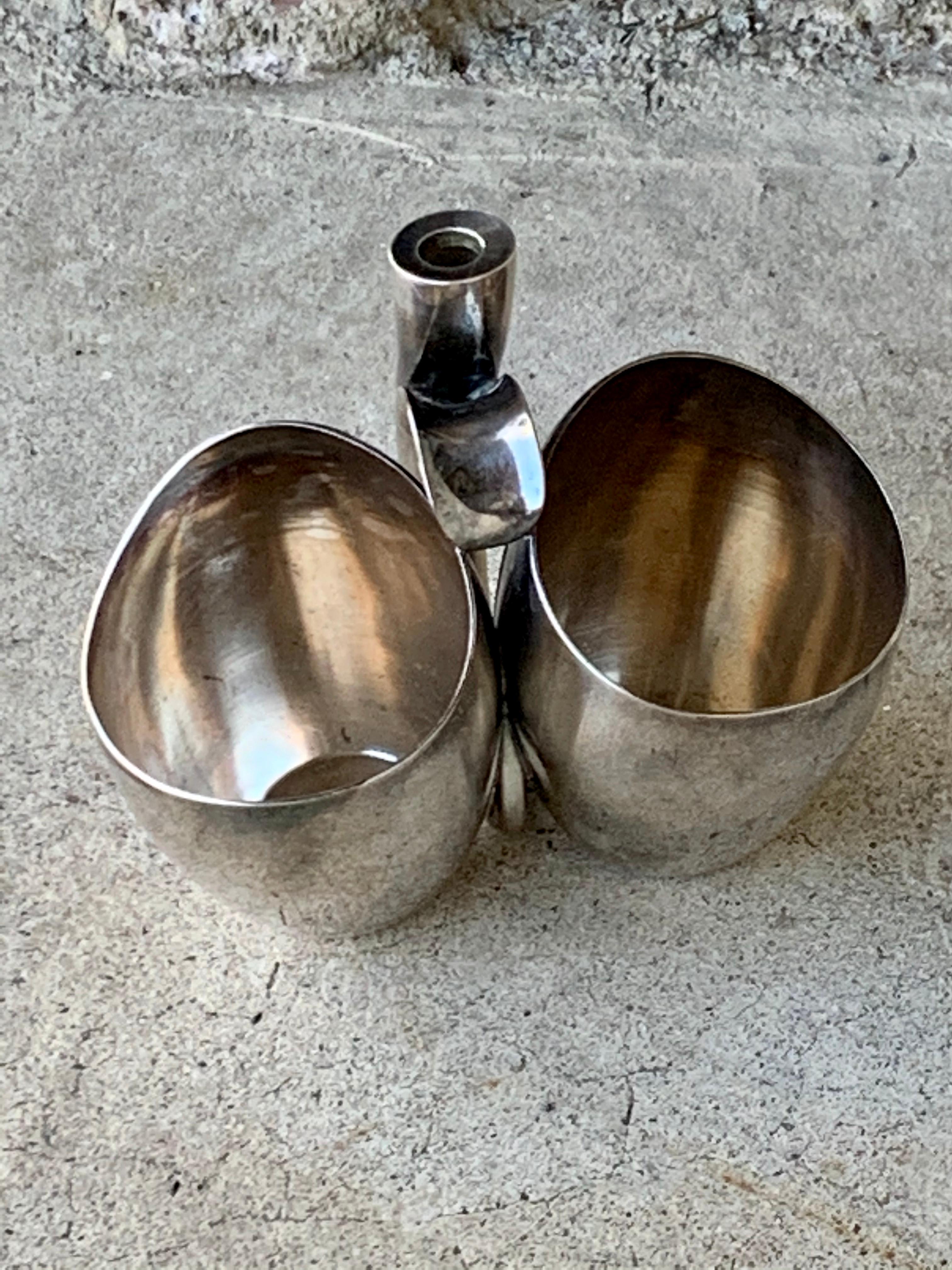 Danish Paul Bang Modernist Sterling Silver Cups '2' 2