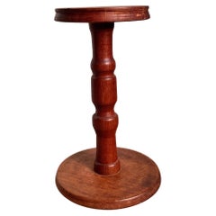 Danish Pedestal /Sideboard, ca. 1960s in patinated Oak with Rounded Surfaces