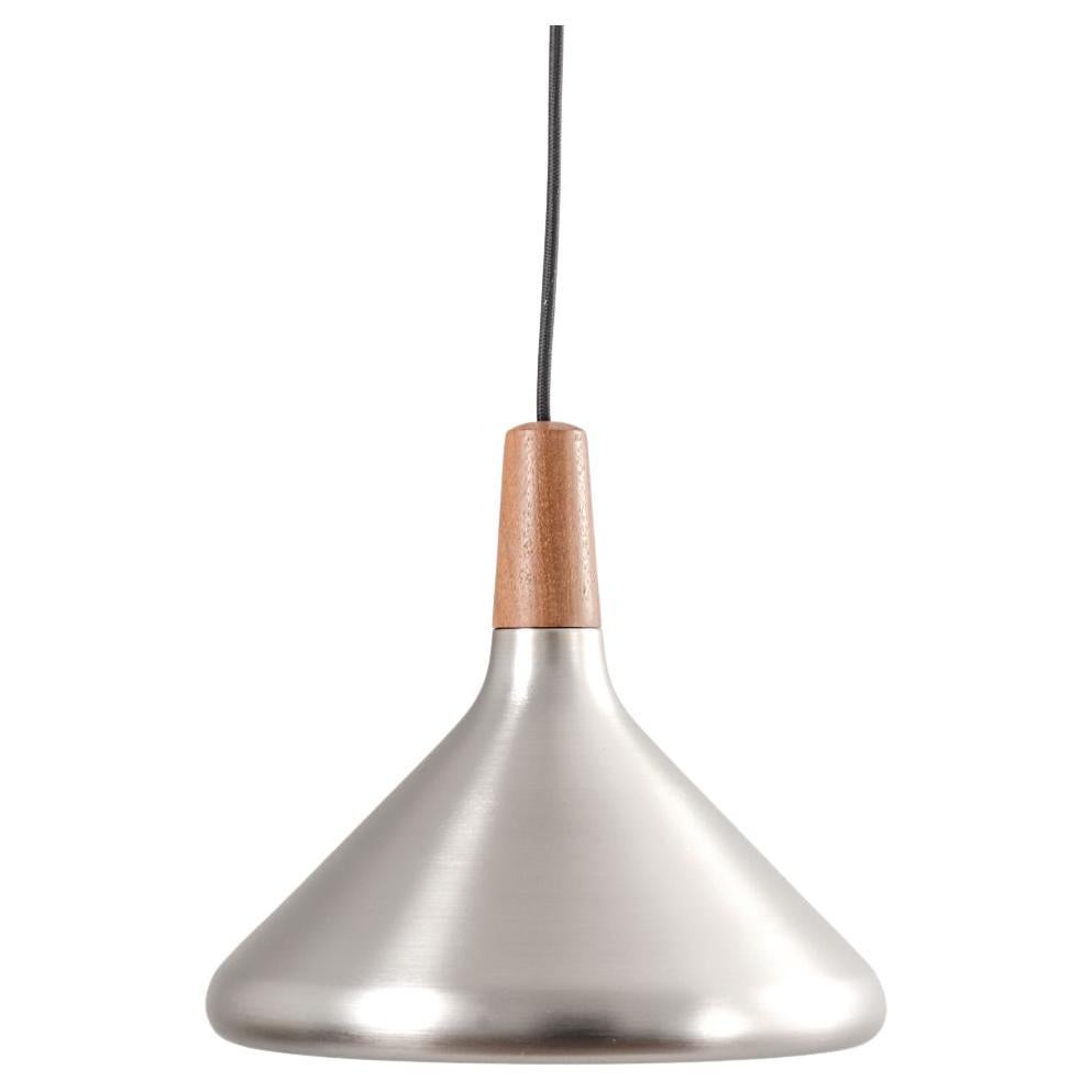 Danish Pendant Lamp by Nordlux in Steel and Teak, circa 1960