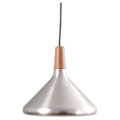 Lampe à suspension danoise Nordlux en acier et teck, vers 1960