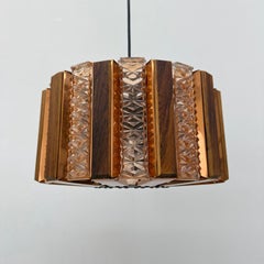 Lámpara colgante danesa de Werner Schou para Coronell Elektro, años 60