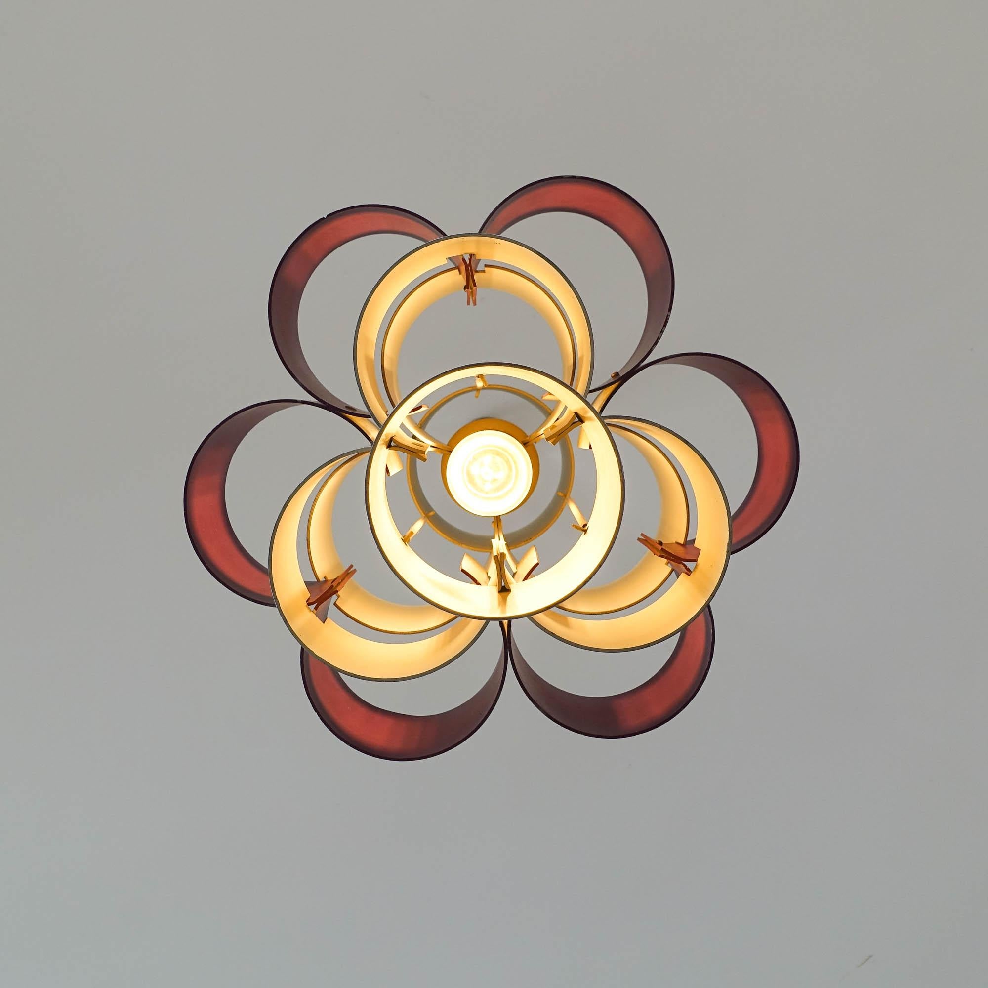 Mid-20th Century Danish Pendant Lamp in the Style of Werner Schou, 1960s