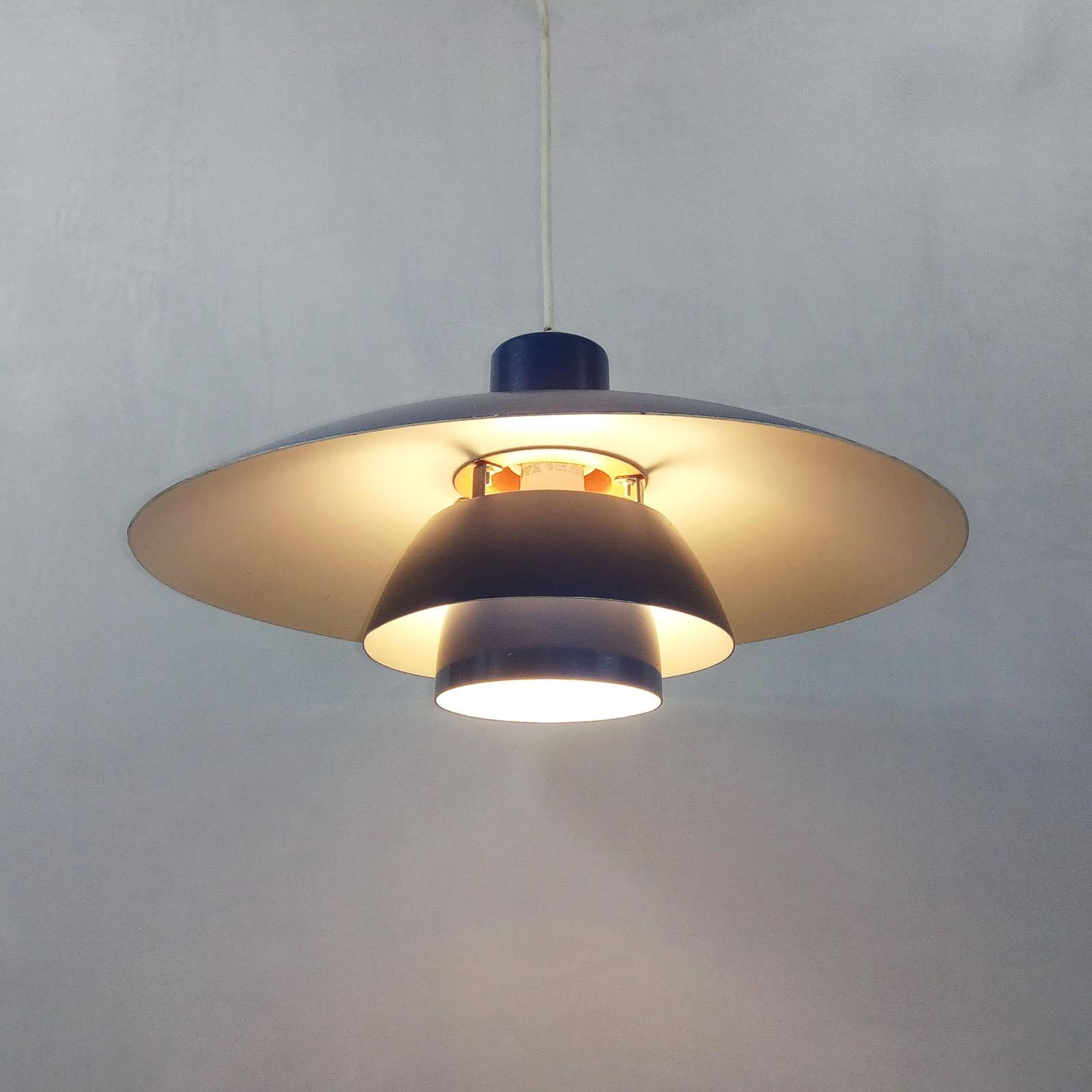 Mid-Century Modern Danish Pendant Light by Poul Henningsen PH 4/3 for Louis Poulsen