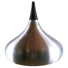 Danish pendant light in chromed metal, orient model, Jo Hammerborg for Fog.