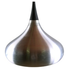 Vintage Danish pendant light in chromed metal, orient model, Jo Hammerborg for Fog.