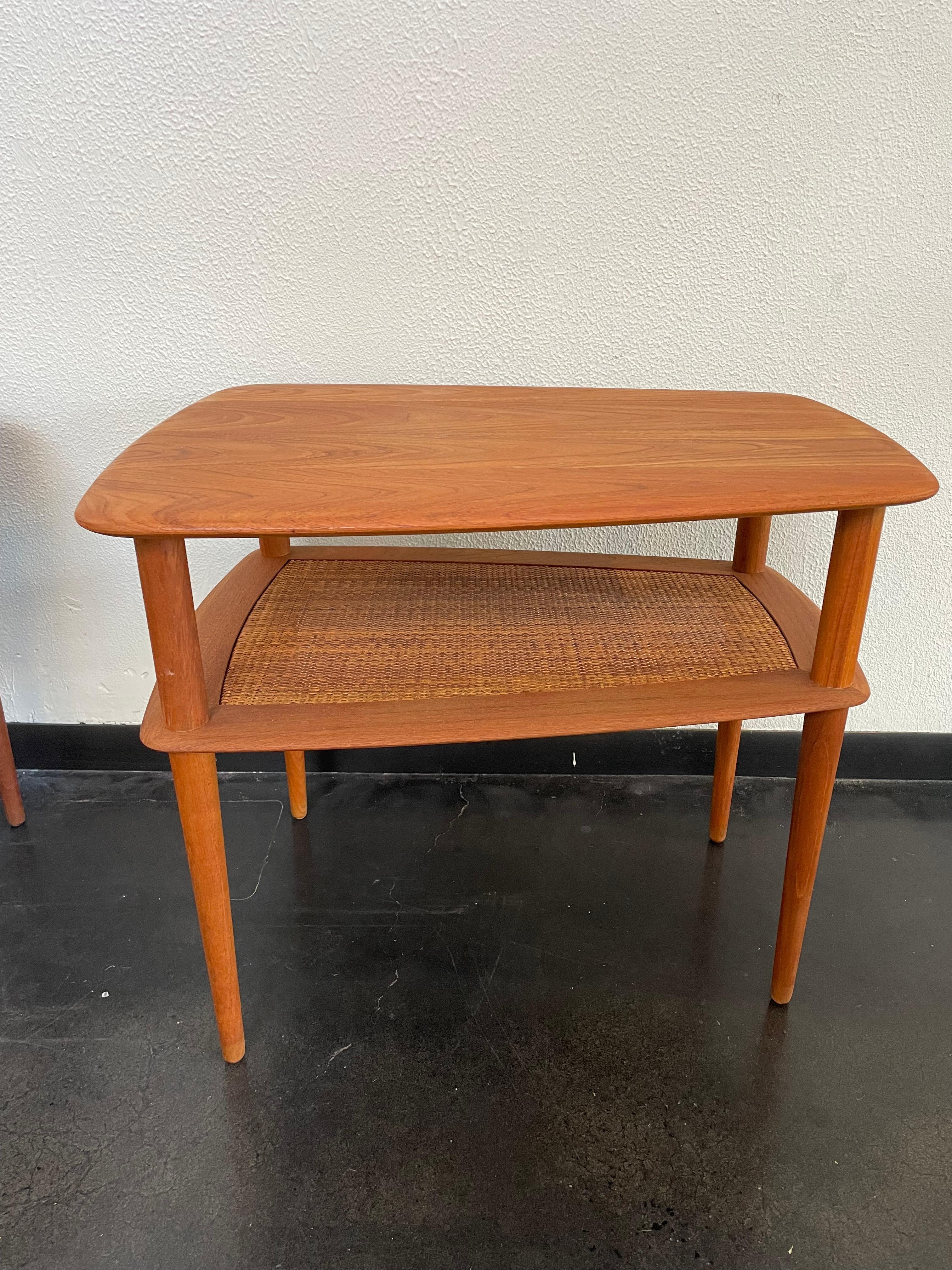 Mid-Century Modern Danish Peter Hvidt France and Son Teak End Tables, a Pair For Sale
