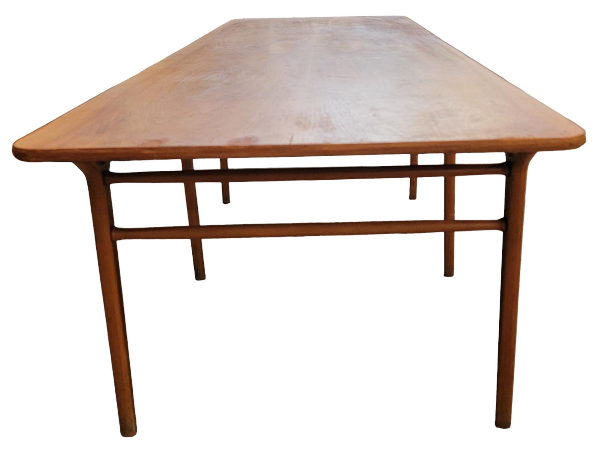 American Danish Peter Hvidt Teak Library Table or Coffee Table For Sale