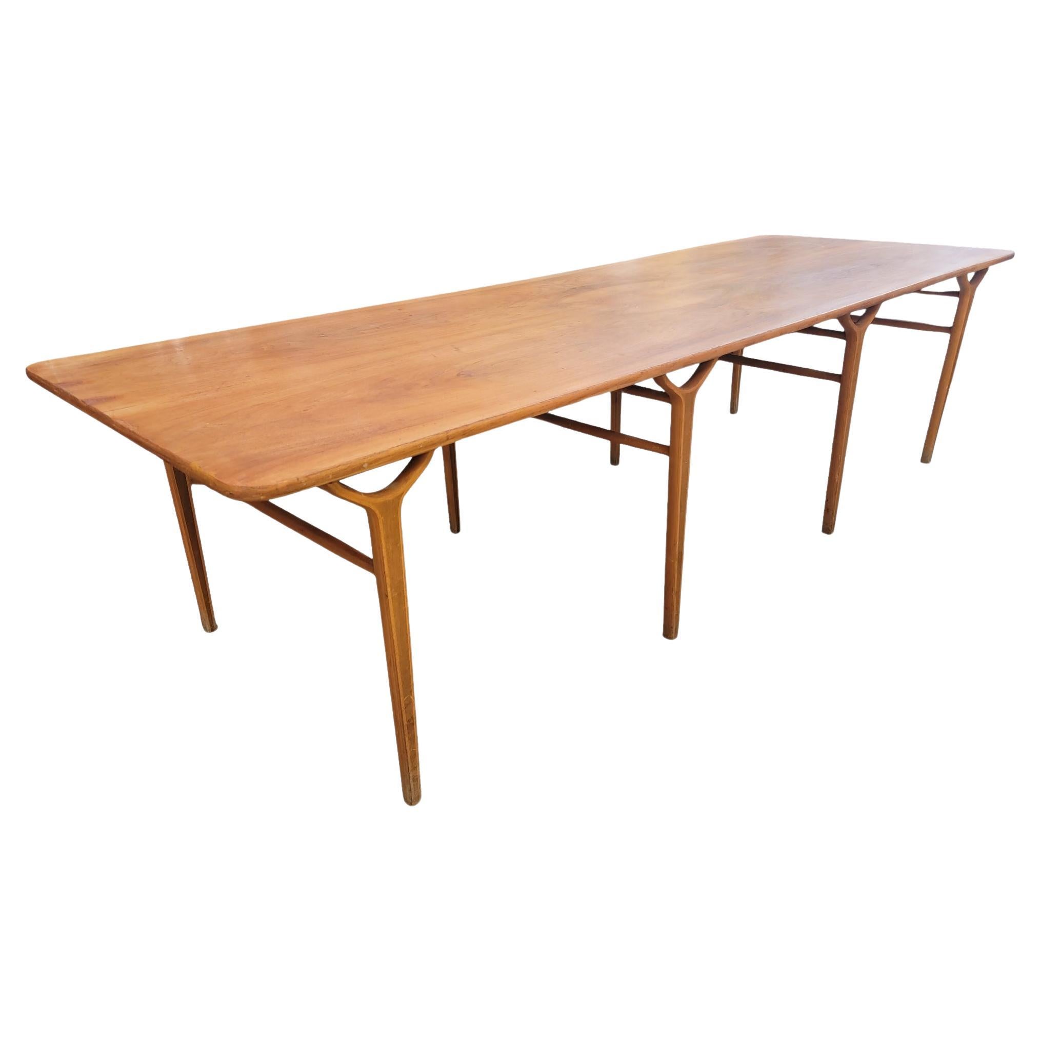 Danish Peter Hvidt Teak Library Table or Coffee Table For Sale