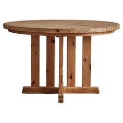 Danish Pine Dining Table With Extension