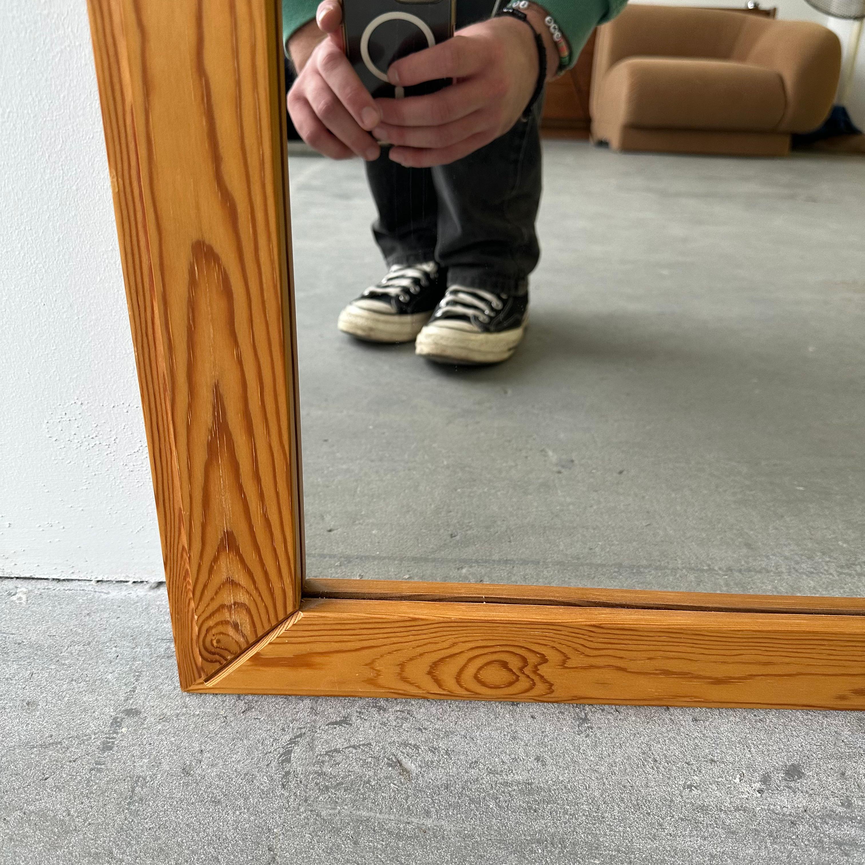 Danish Pine Mirrors, set of two In Good Condition For Sale In Chicago, IL